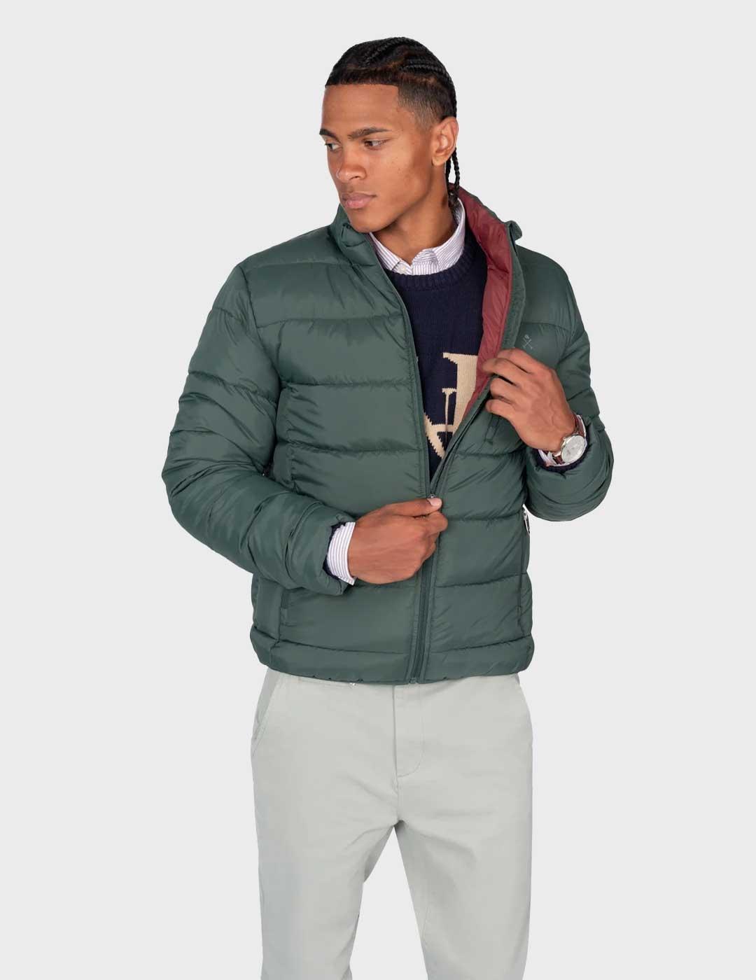 Harper & Neyer Galway parka verde acolchada para hombre