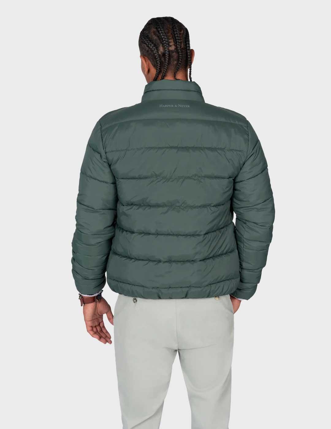 Harper & Neyer Galway parka verde acolchada para hombre