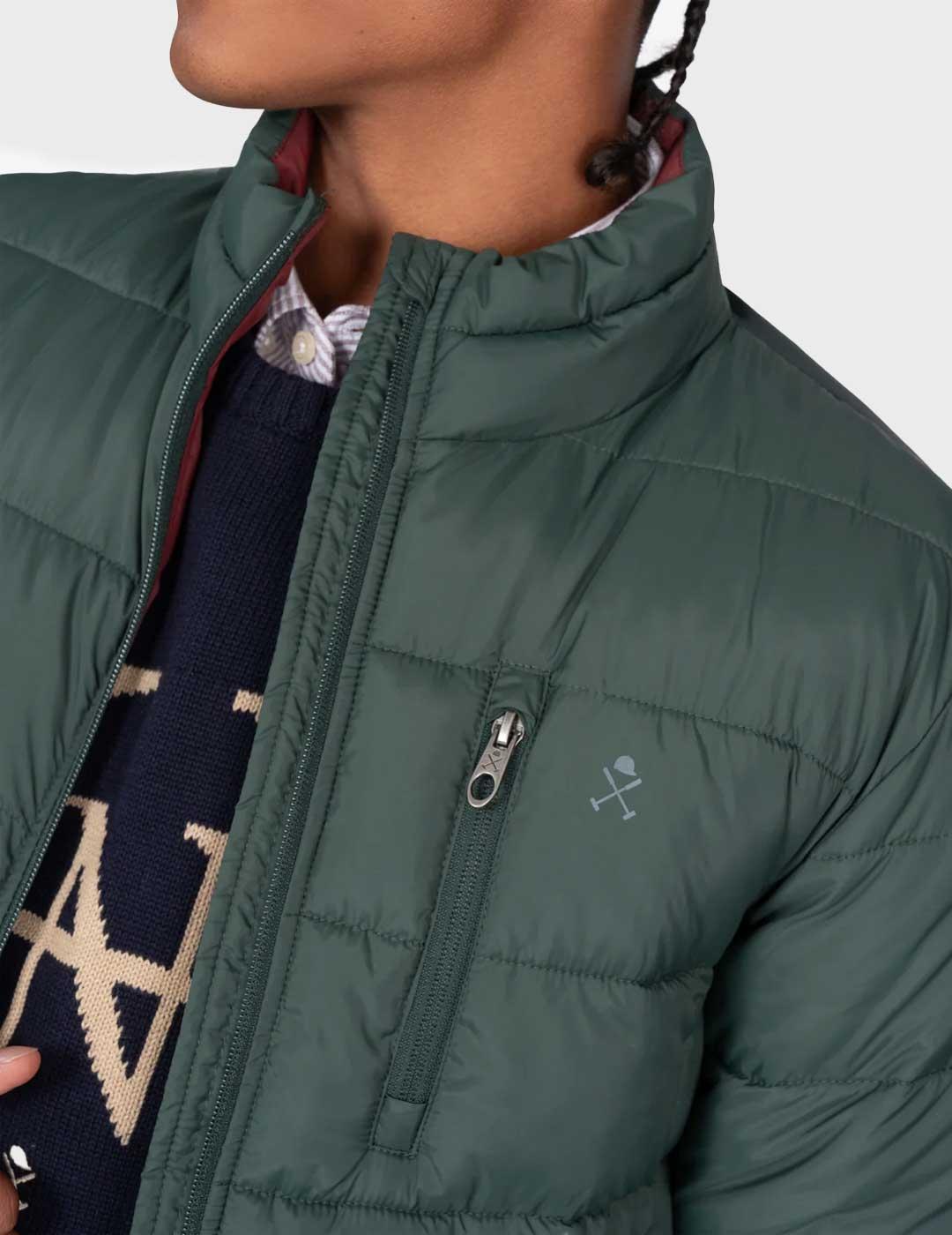 Harper & Neyer Galway parka verde acolchada para hombre
