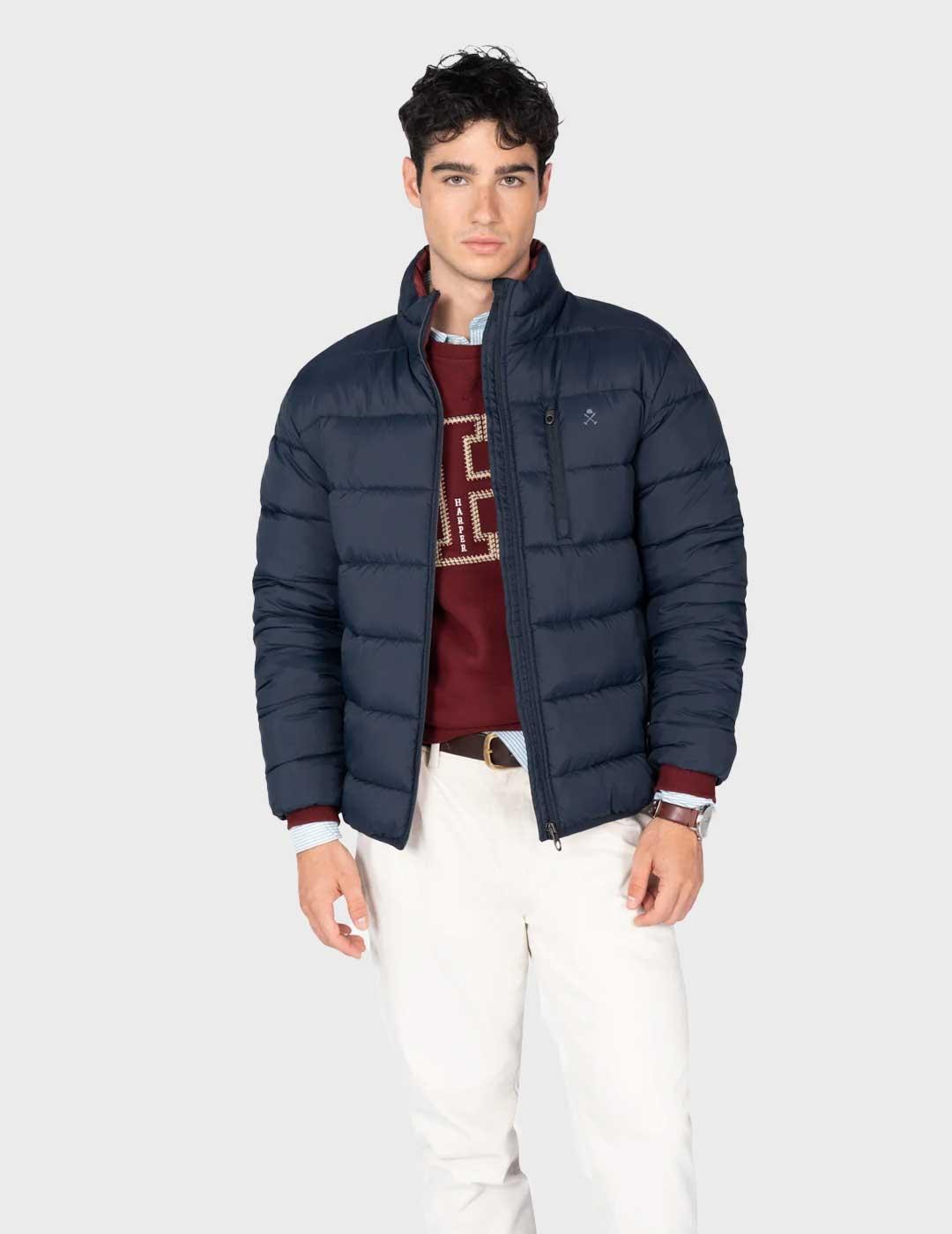 Harper & Neyer Galway parka verde acolchada para hombre