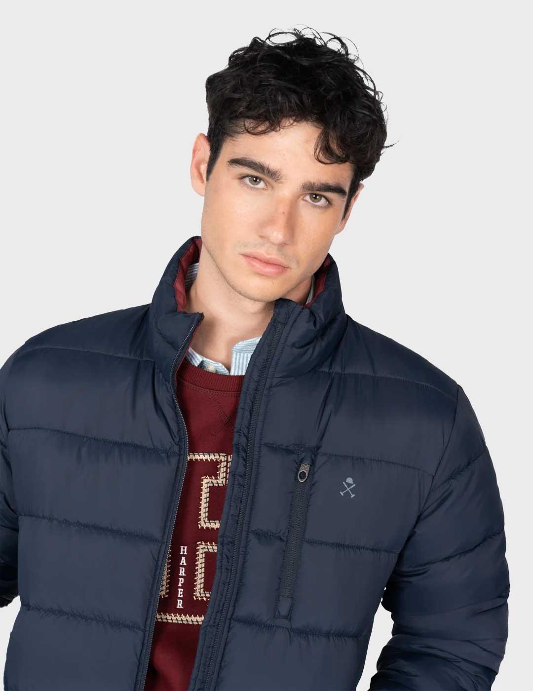 Harper & Neyer Galway parka azul marino para hombre