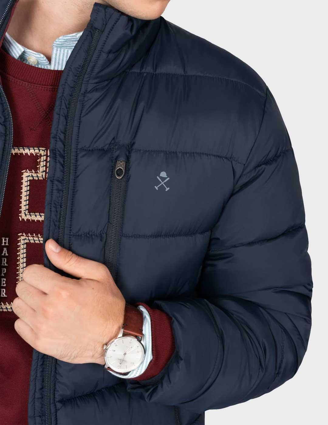 Harper & Neyer Galway parka azul marino para hombre