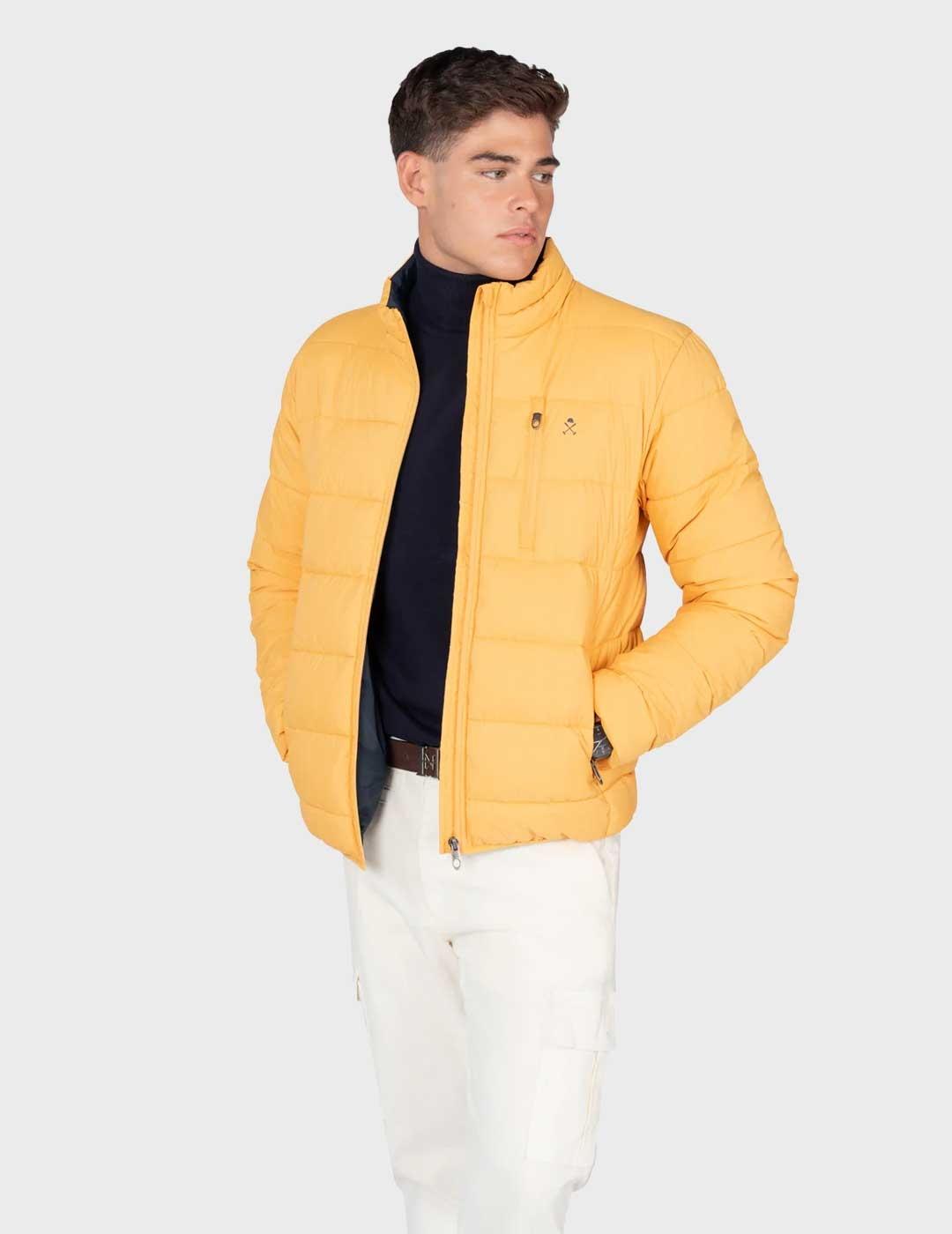 Harper & Neyer Galway parka amarilla acolchada para hombre