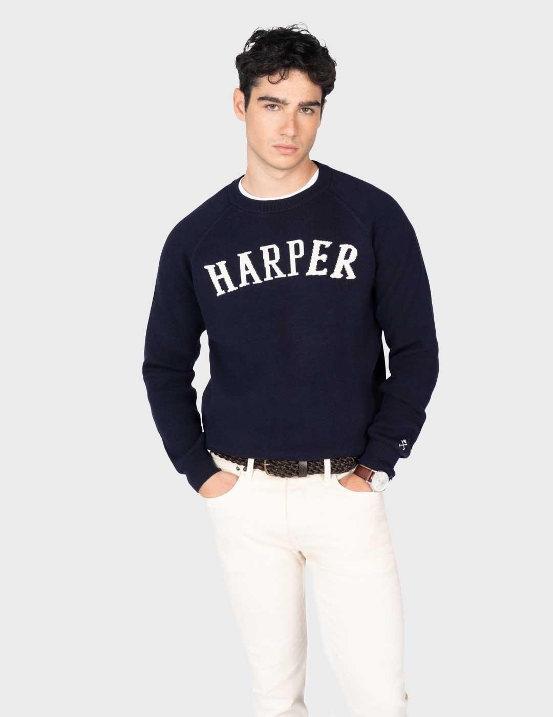 Harper & Neyer Baltimore jersey azul marino para hombre