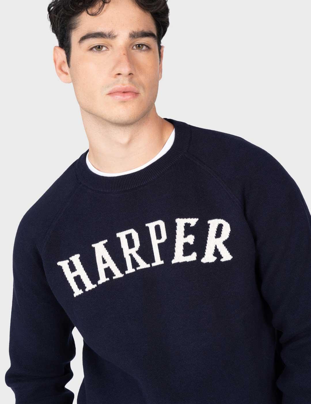 Harper & Neyer Baltimore jersey azul marino para hombre