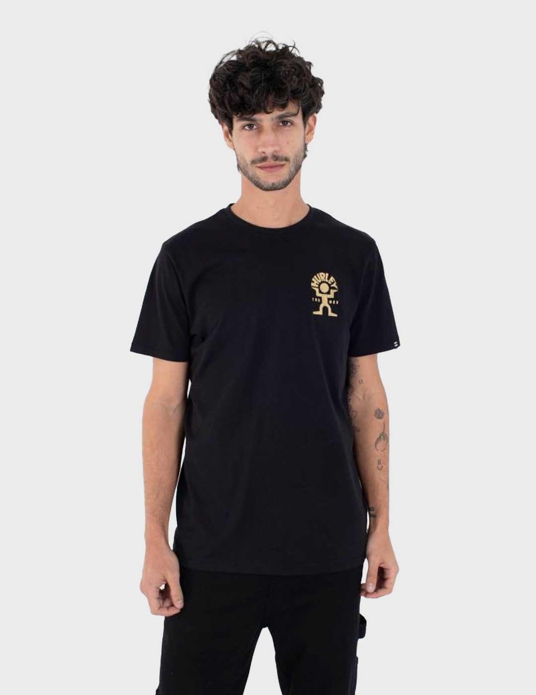 Hurley Dancer camiseta negra para hombre