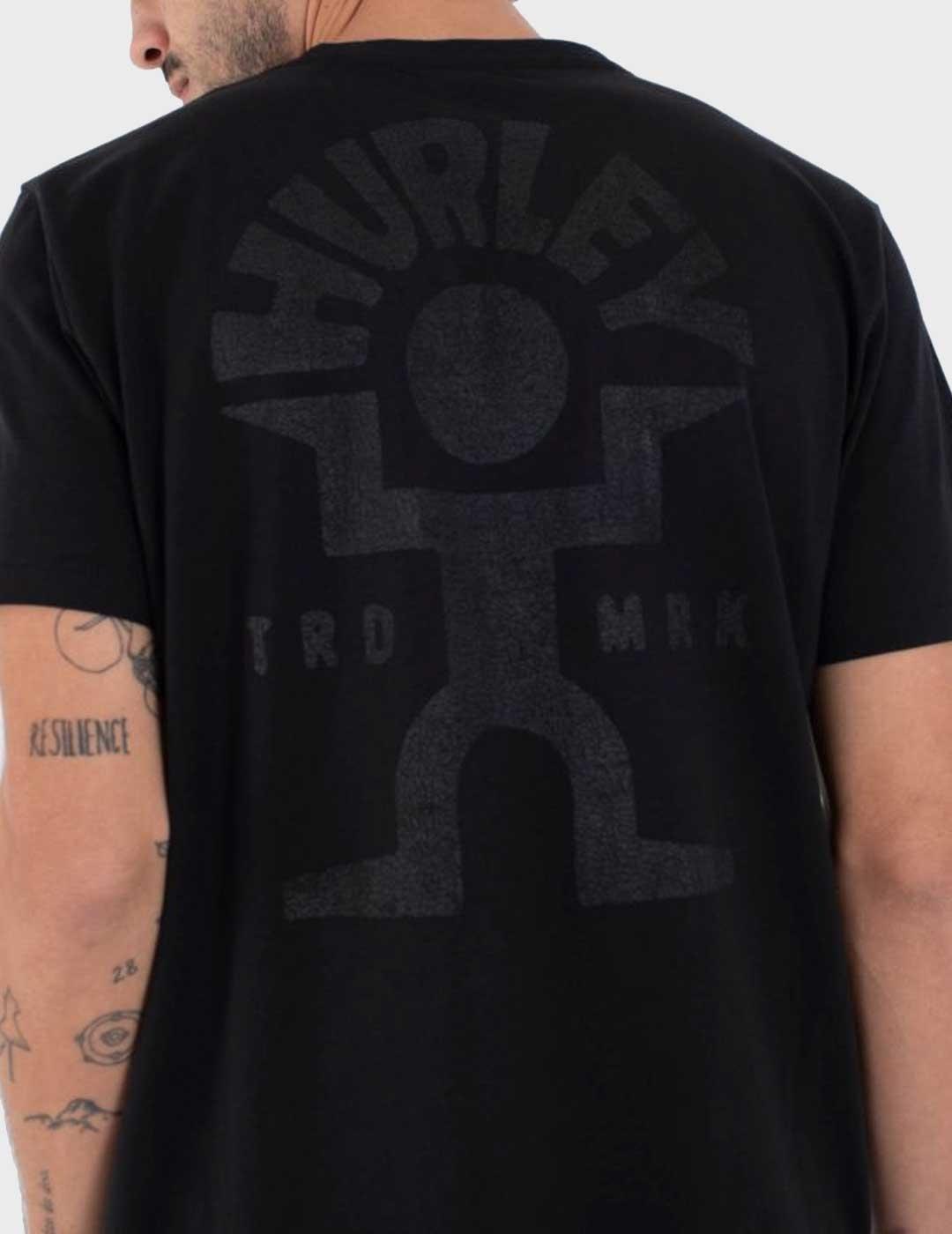 Hurley Dancer camiseta negra para hombre