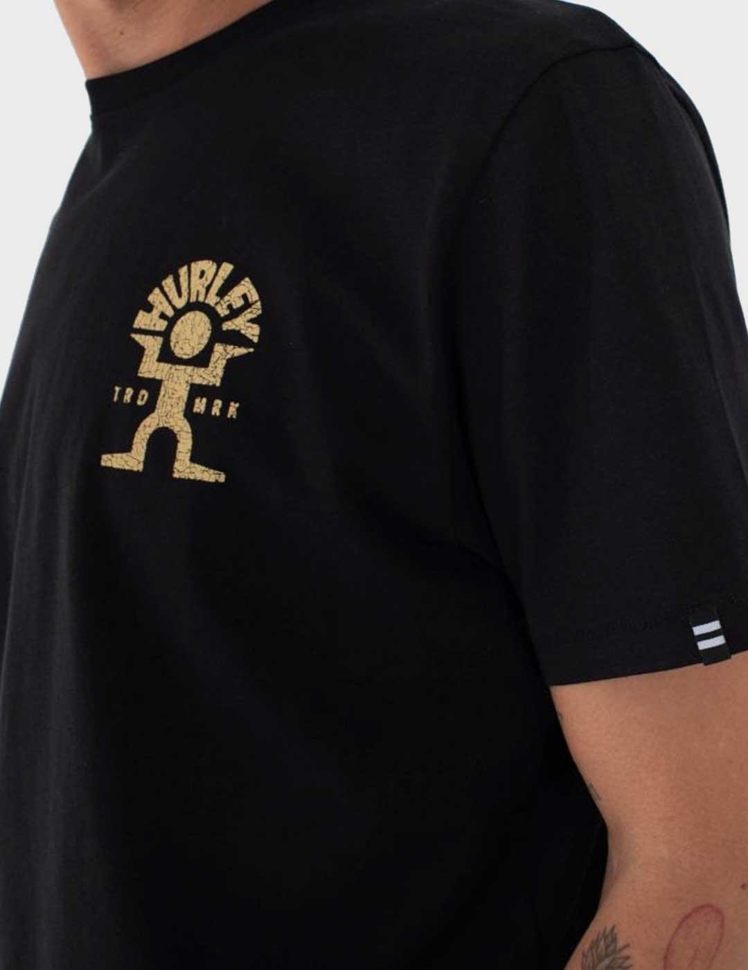 Hurley Dancer camiseta negra para hombre