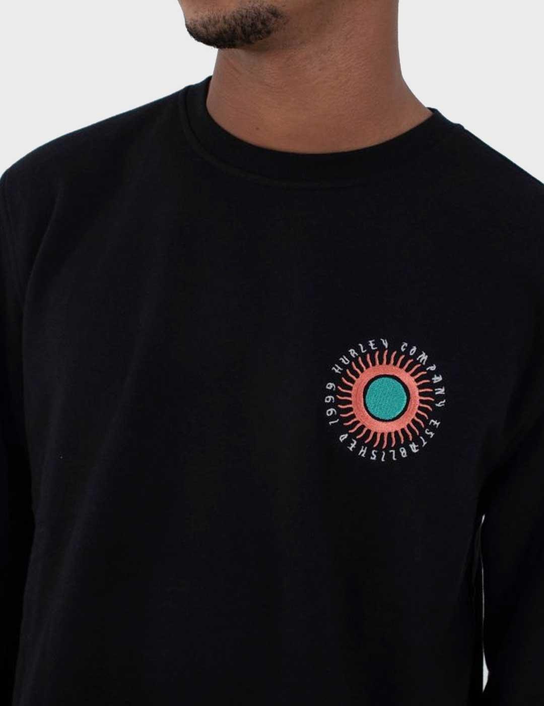 Hurley Eagle High sudadera negra para hombre