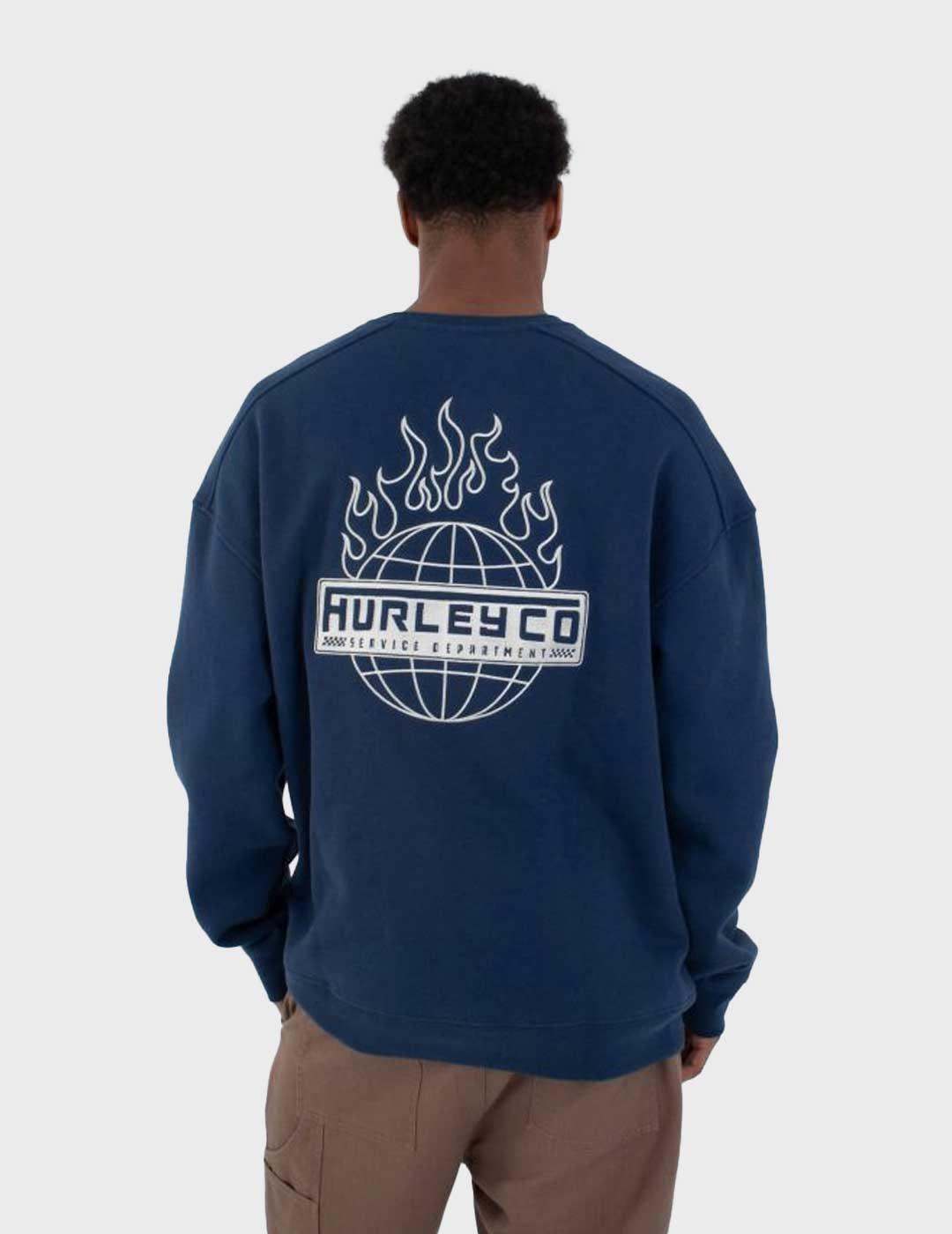 Hurley Ironcland sudadera azul marino para hombre