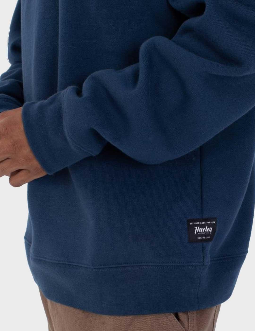 Hurley Ironcland sudadera azul marino para hombre