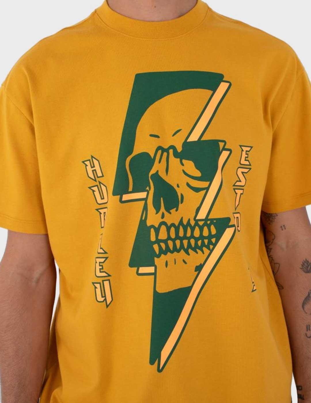 Hurley Bolt camiseta amarilla para hombre