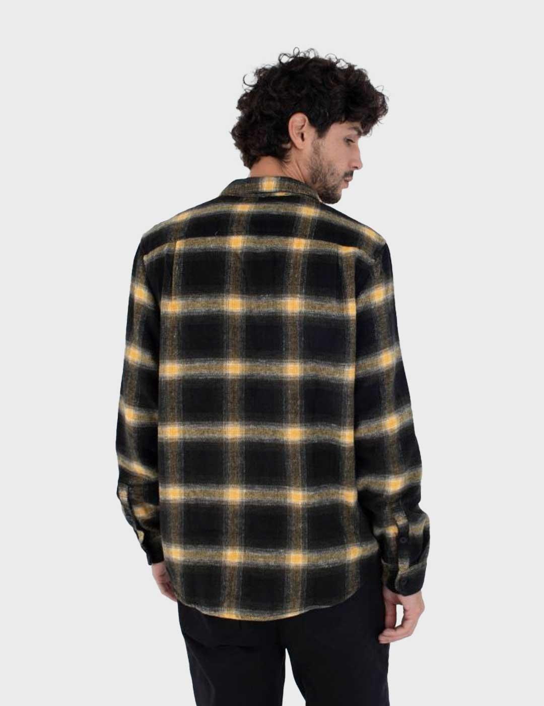 Hurley Portland Heavyweight camisa negra para hombre