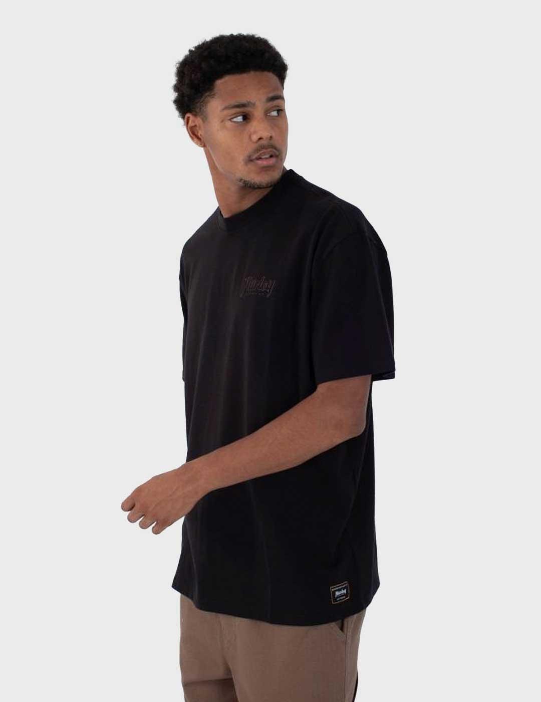 Hurley Built Outline camiseta negra para hombre