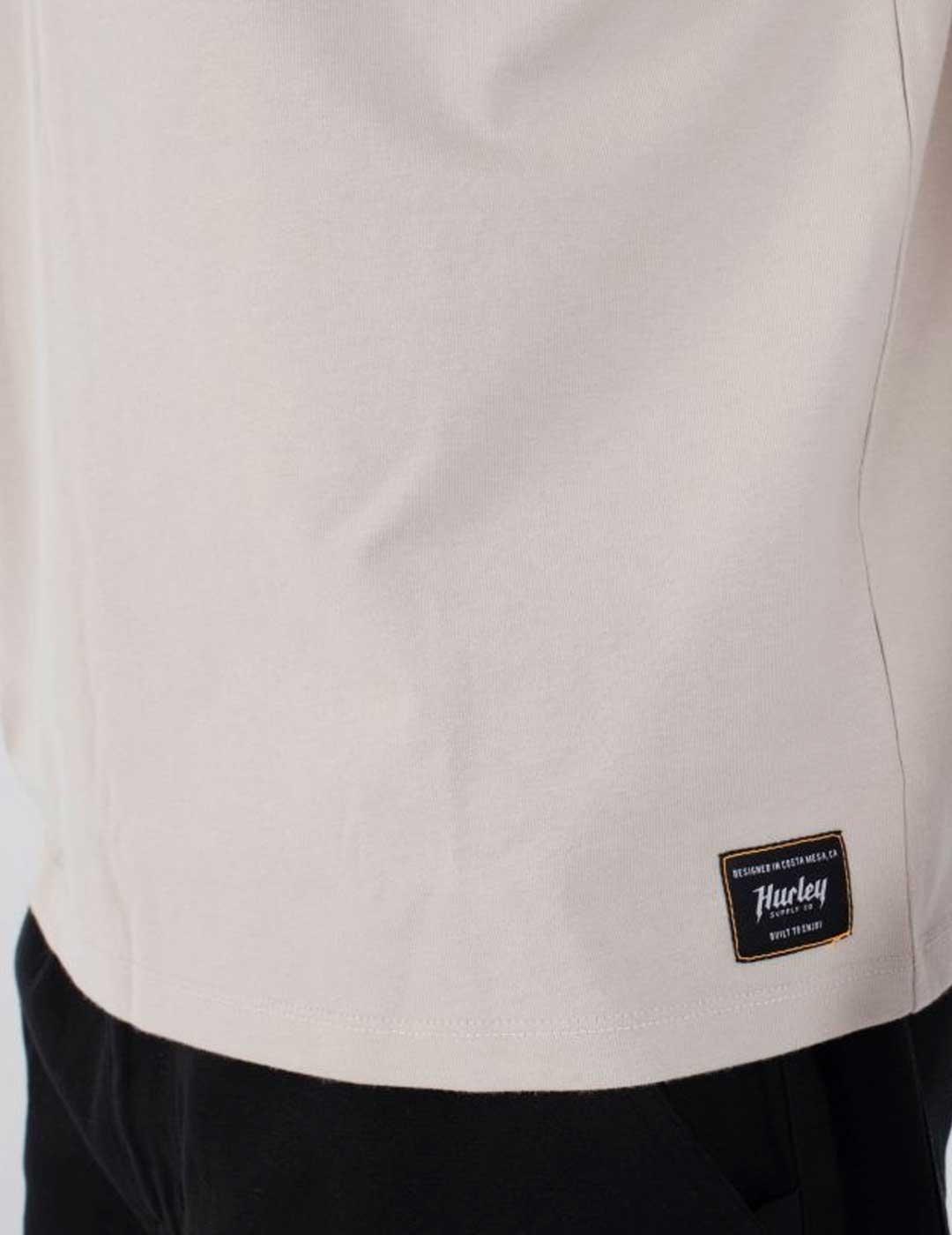 Hurley Global Fire camiseta beige para hombre