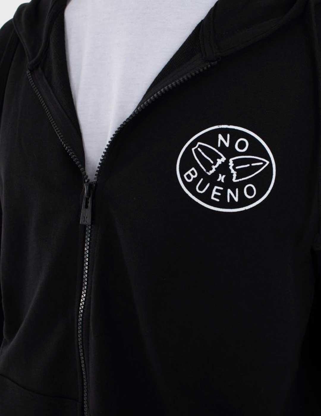 Hurley Sider sudadera negra con cremallera para hombre