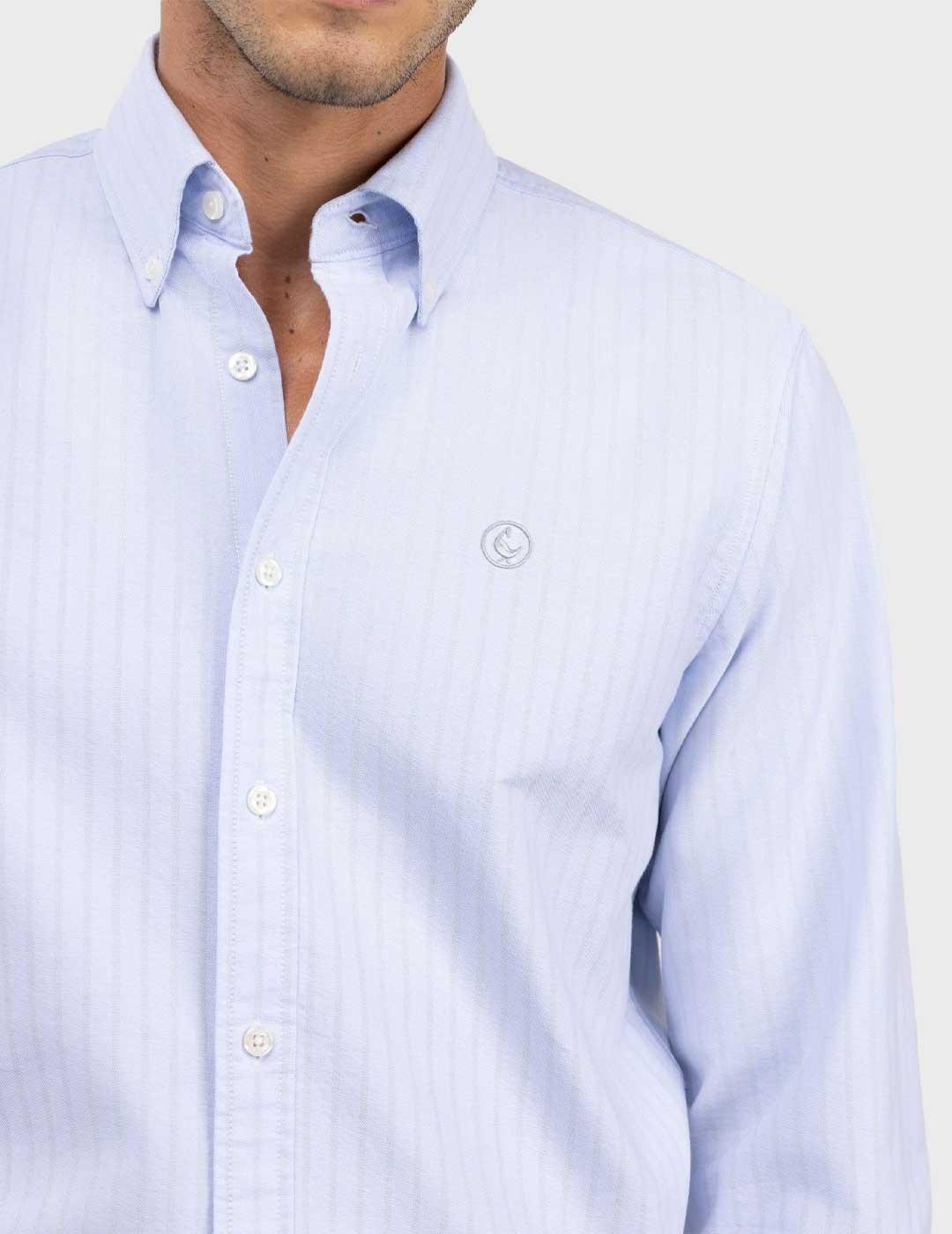 El Ganso Butcher Oxford camisa azul para hombre