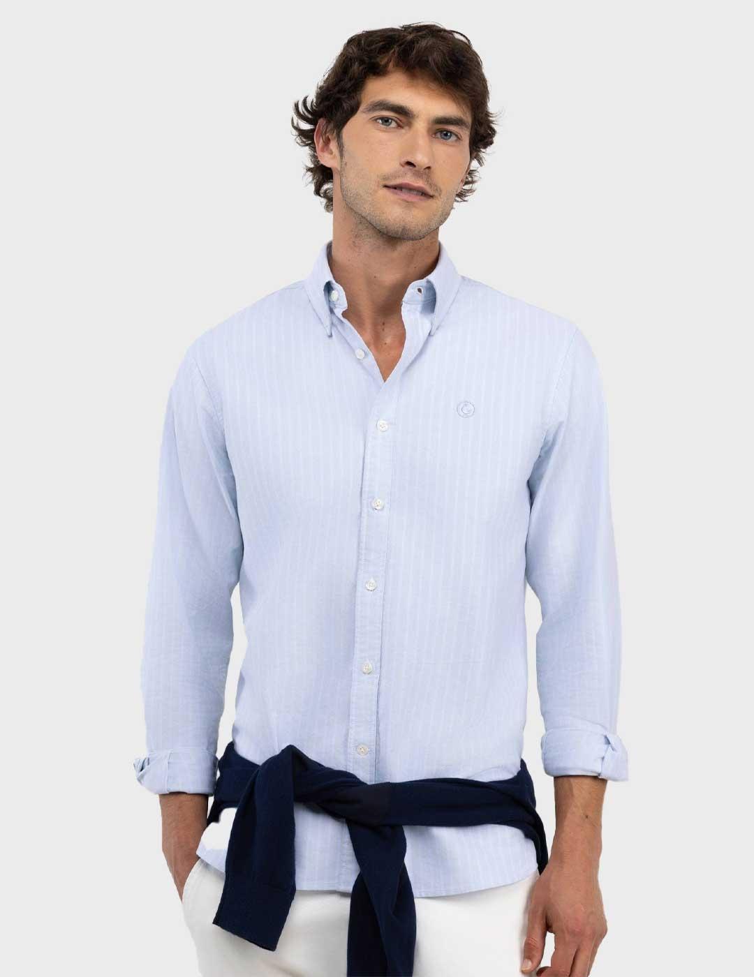 El Ganso Butcher Oxford camisa verde para hombre