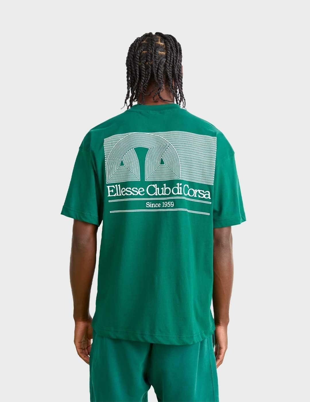 Ellesse Club Di Corsa camiseta verde para hombre