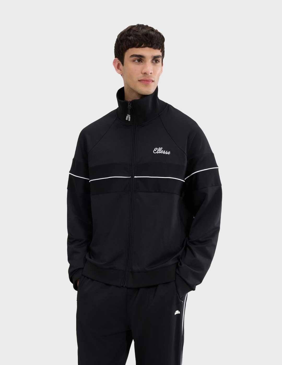 Ellesse Carey Track Top sudadera negra para hombre