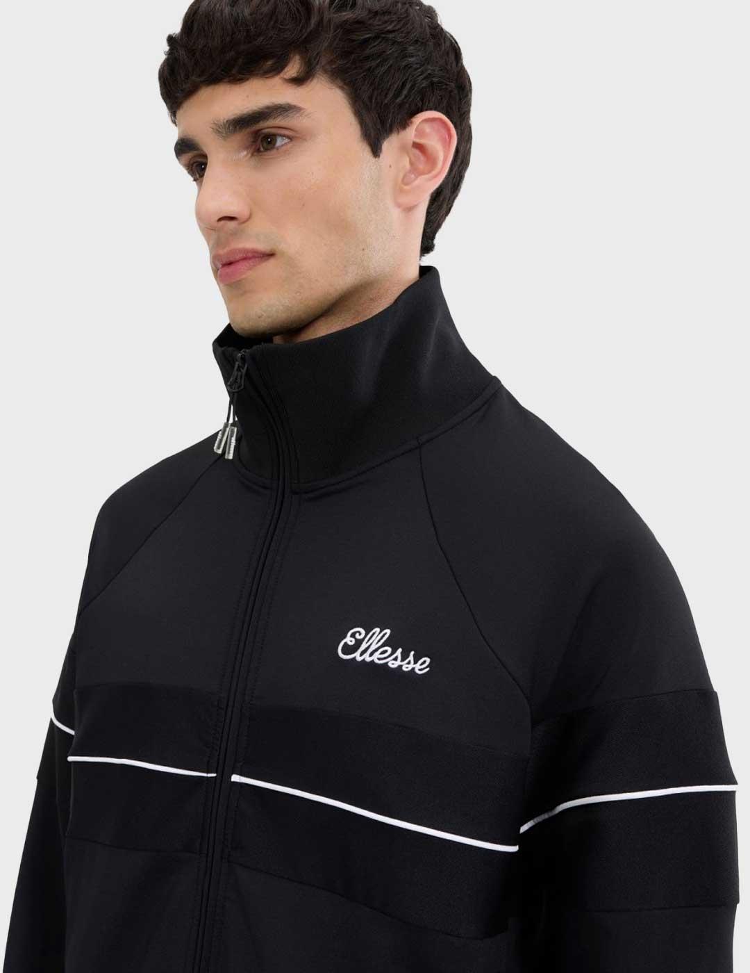 Ellesse Carey Track Top sudadera negra para hombre