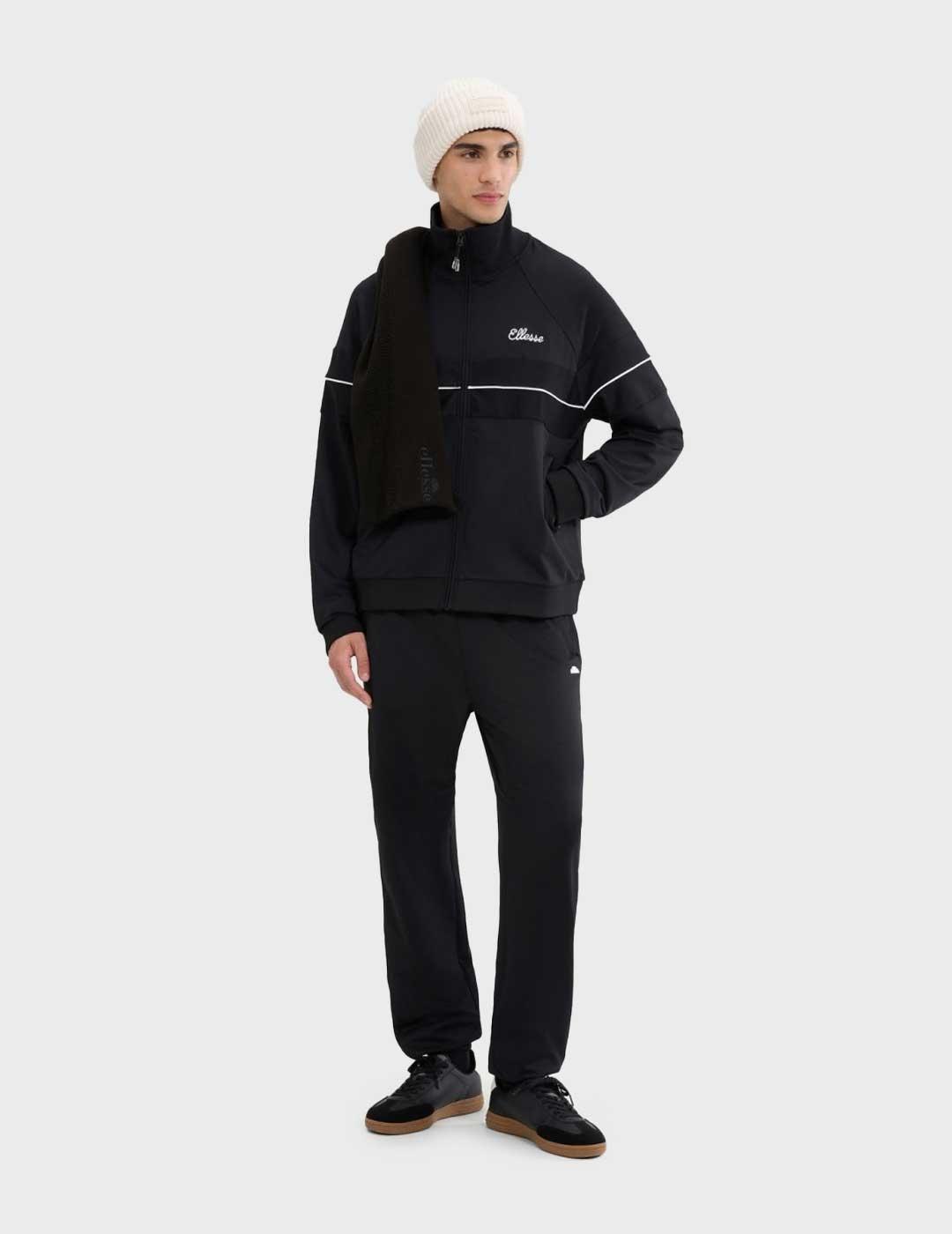 Ellesse Carey Track Top sudadera negra para hombre