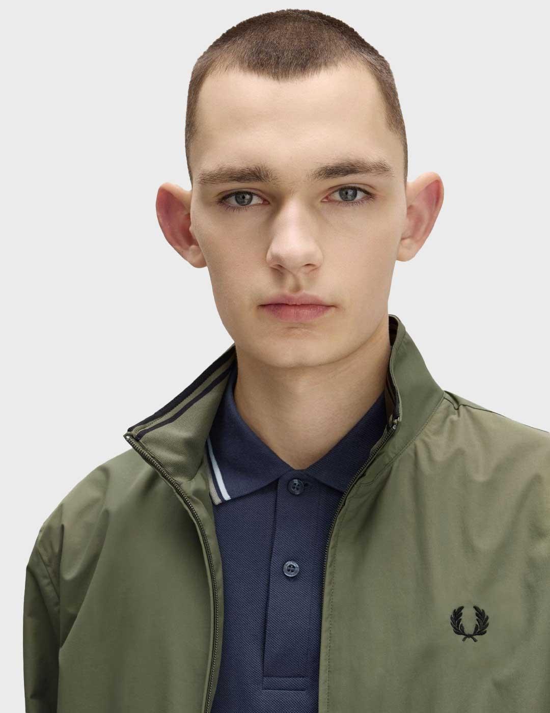 Fred Perry Brentham chaqueta verde para hombre