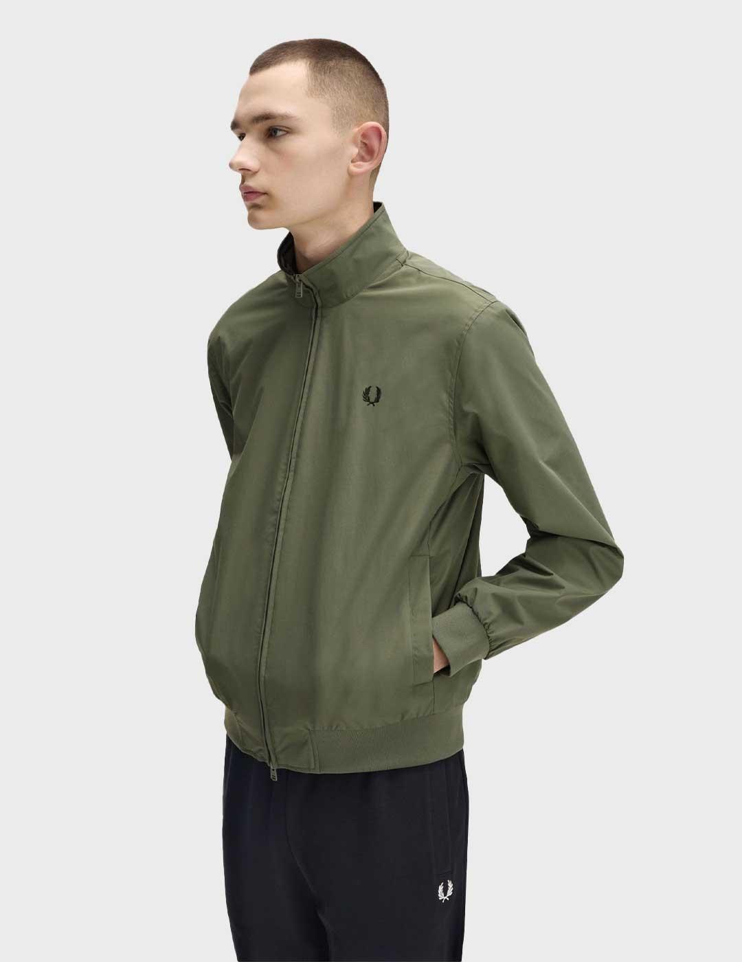 Fred Perry Brentham chaqueta verde para hombre