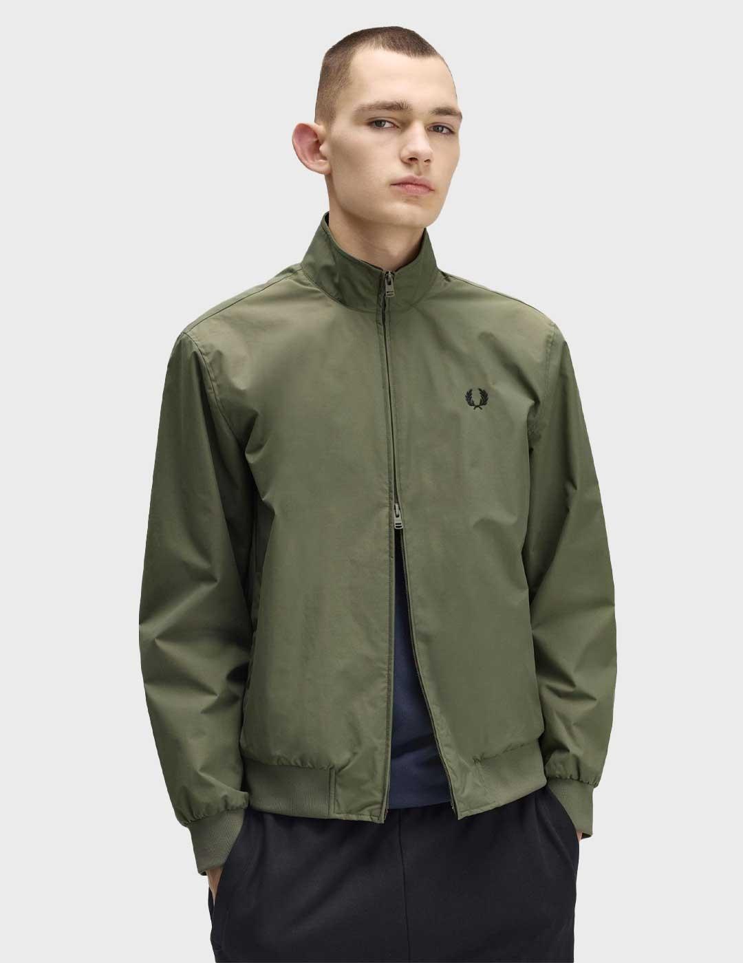 Fred Perry Brentham chaqueta verde para hombre