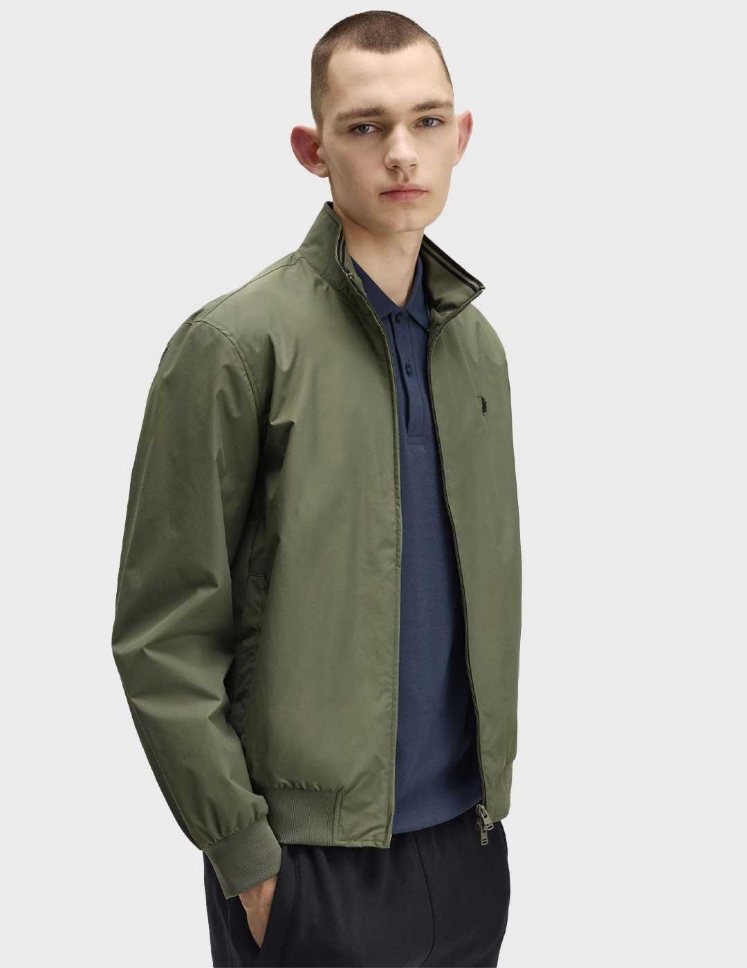 Fred Perry Brentham chaqueta verde para hombre