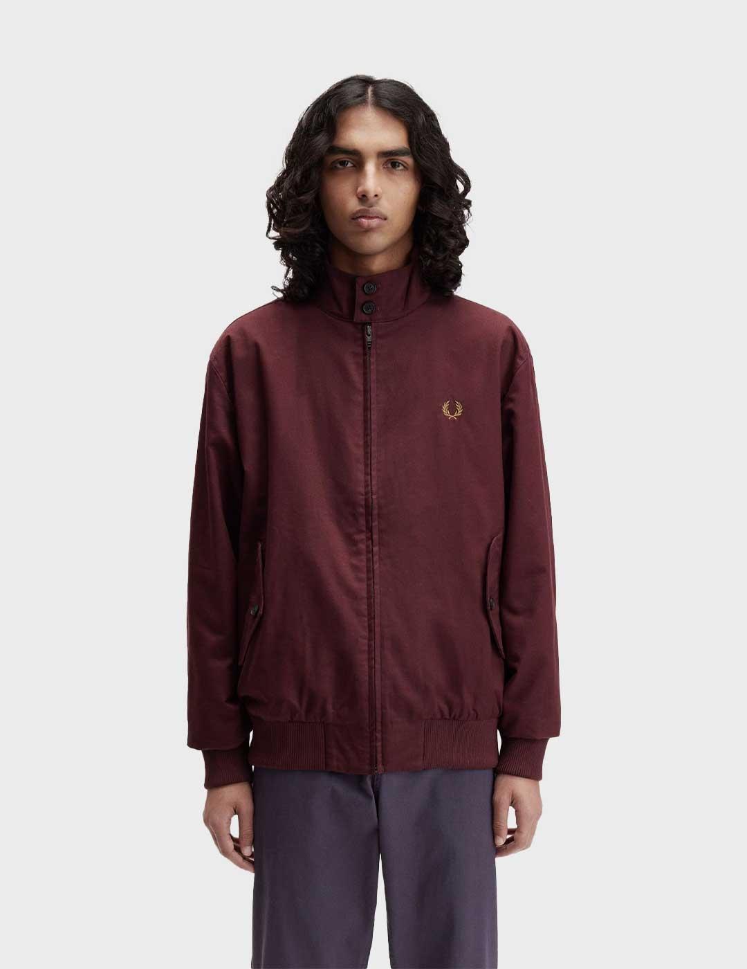 Fred Perry Harrington chaqueta granate para hombre