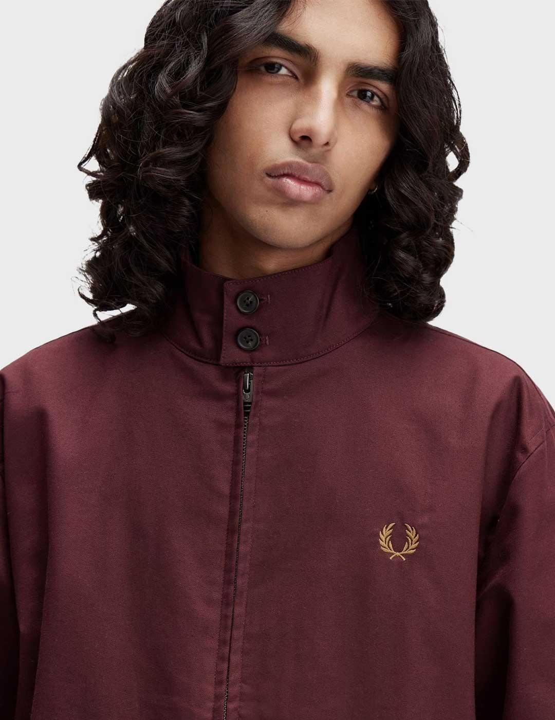 Fred Perry Harrington chaqueta granate para hombre