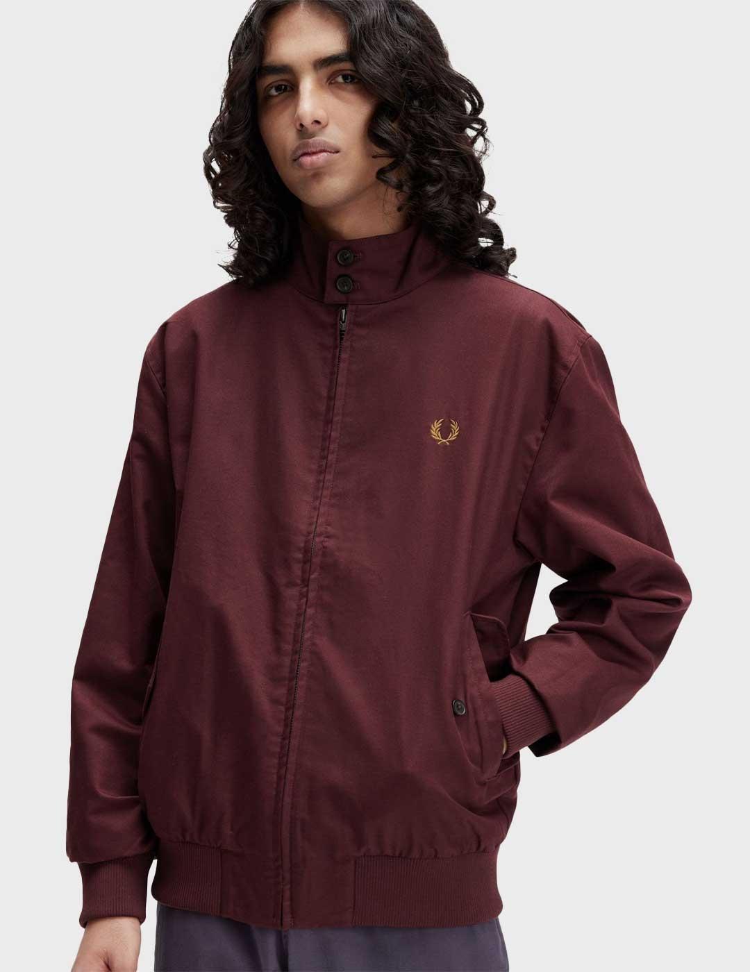 Fred Perry Harrington chaqueta granate para hombre