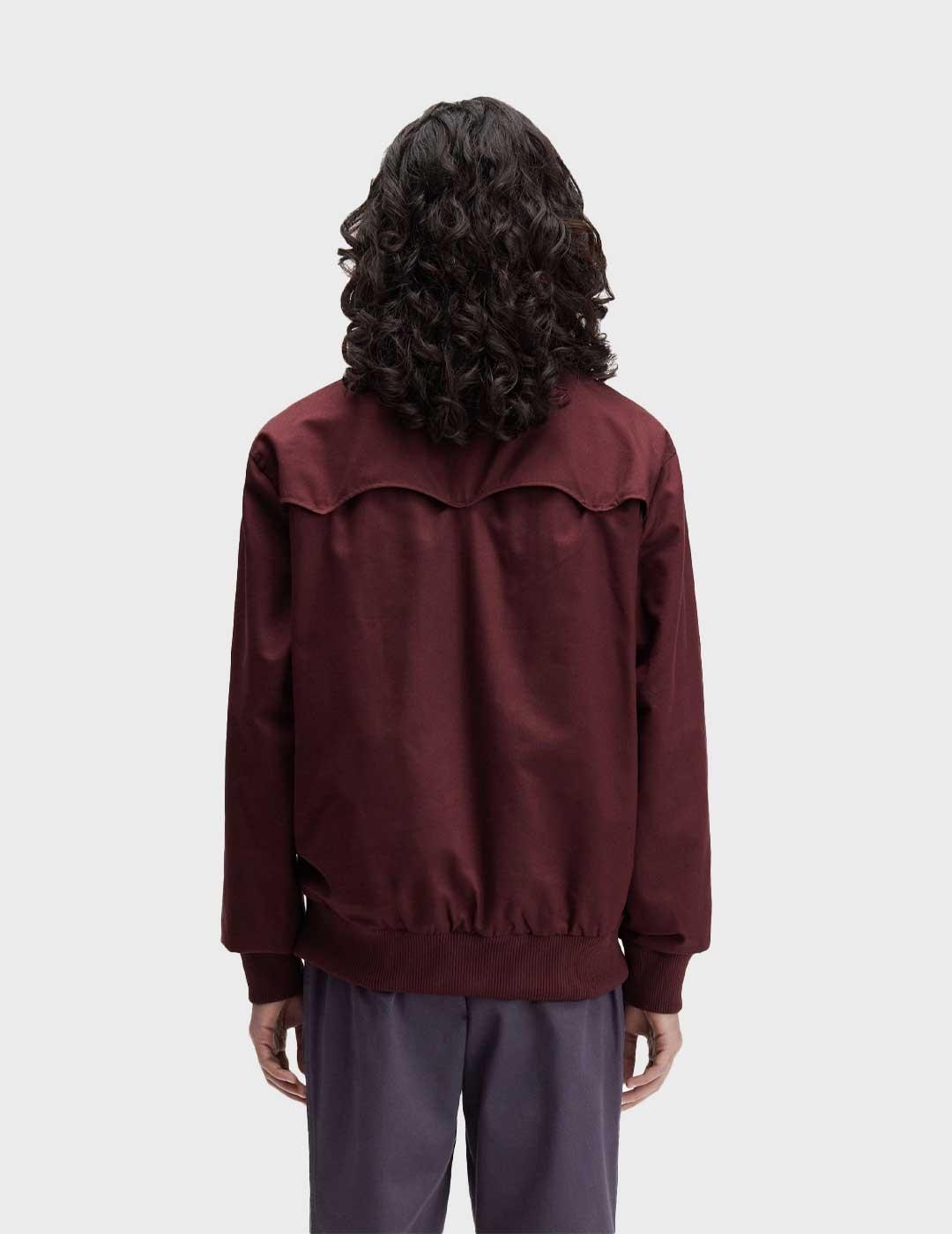 Fred Perry Harrington chaqueta granate para hombre