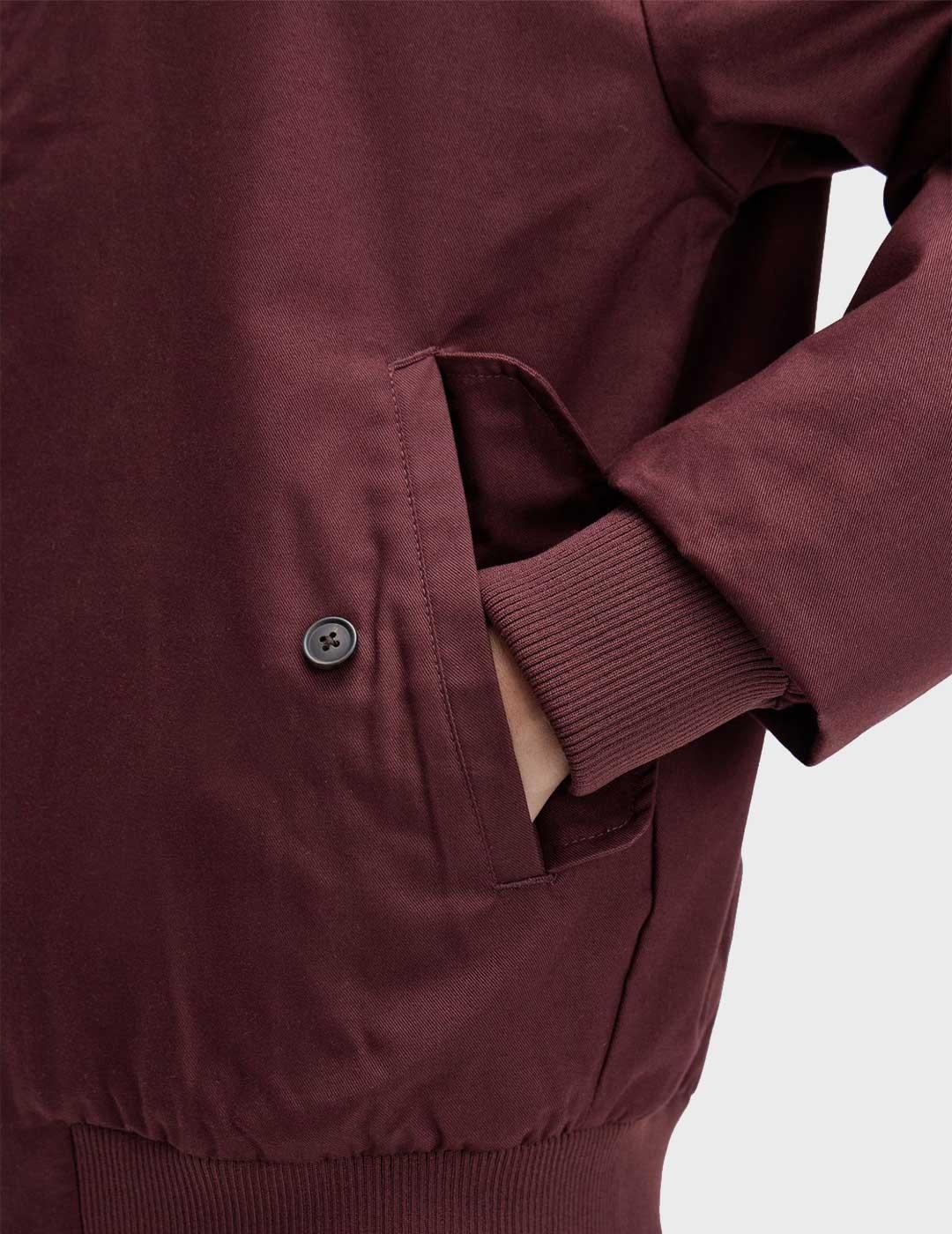 Fred Perry Harrington chaqueta granate para hombre