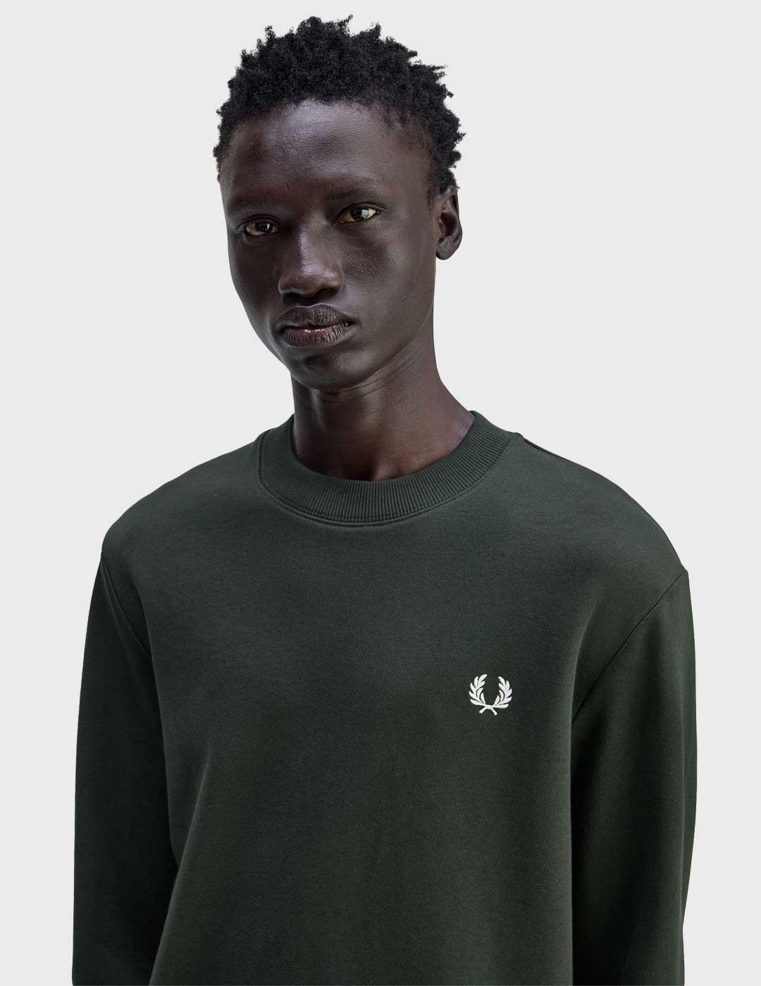 Fred Perry sudadera verde para hombre