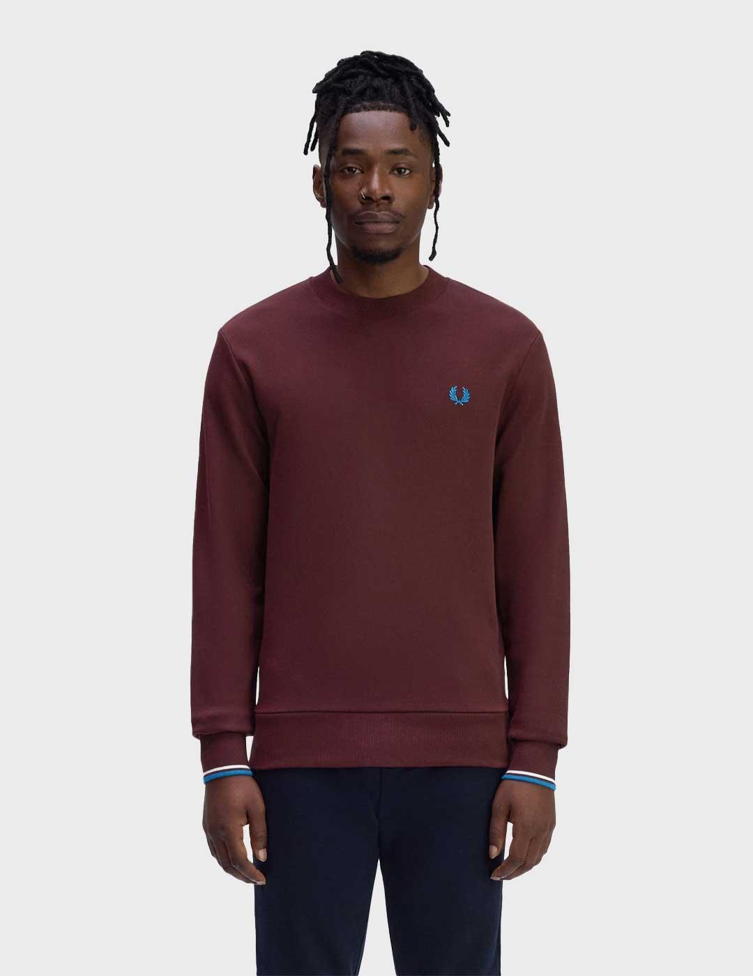 Fred Perry sudadera morada para hombre