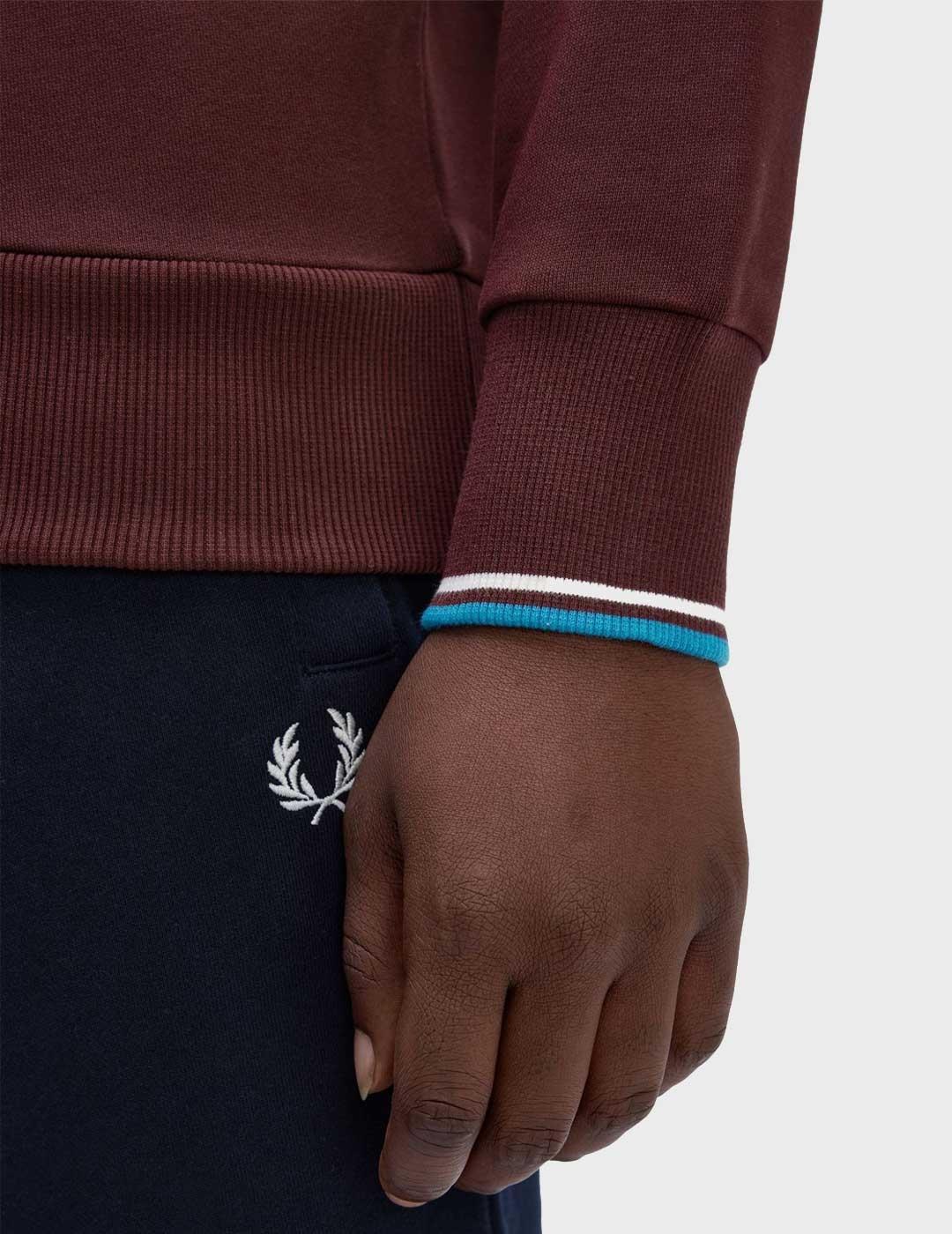 Fred Perry sudadera morada para hombre