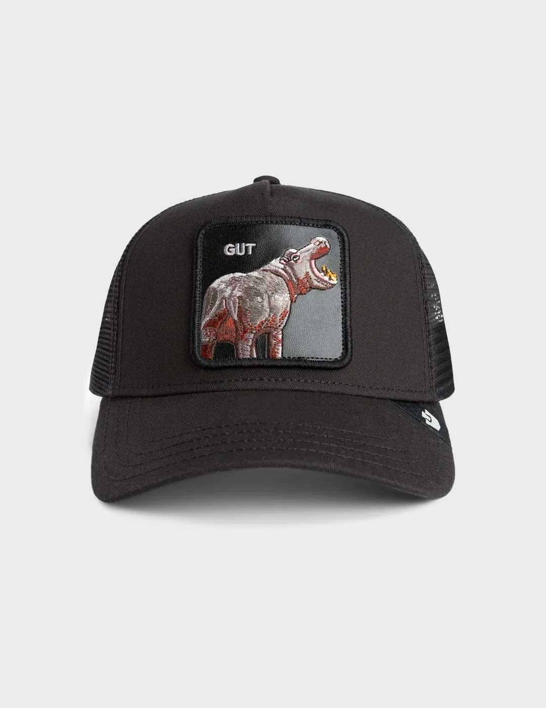 Goorin Gut Hippo gorra negra para hombre