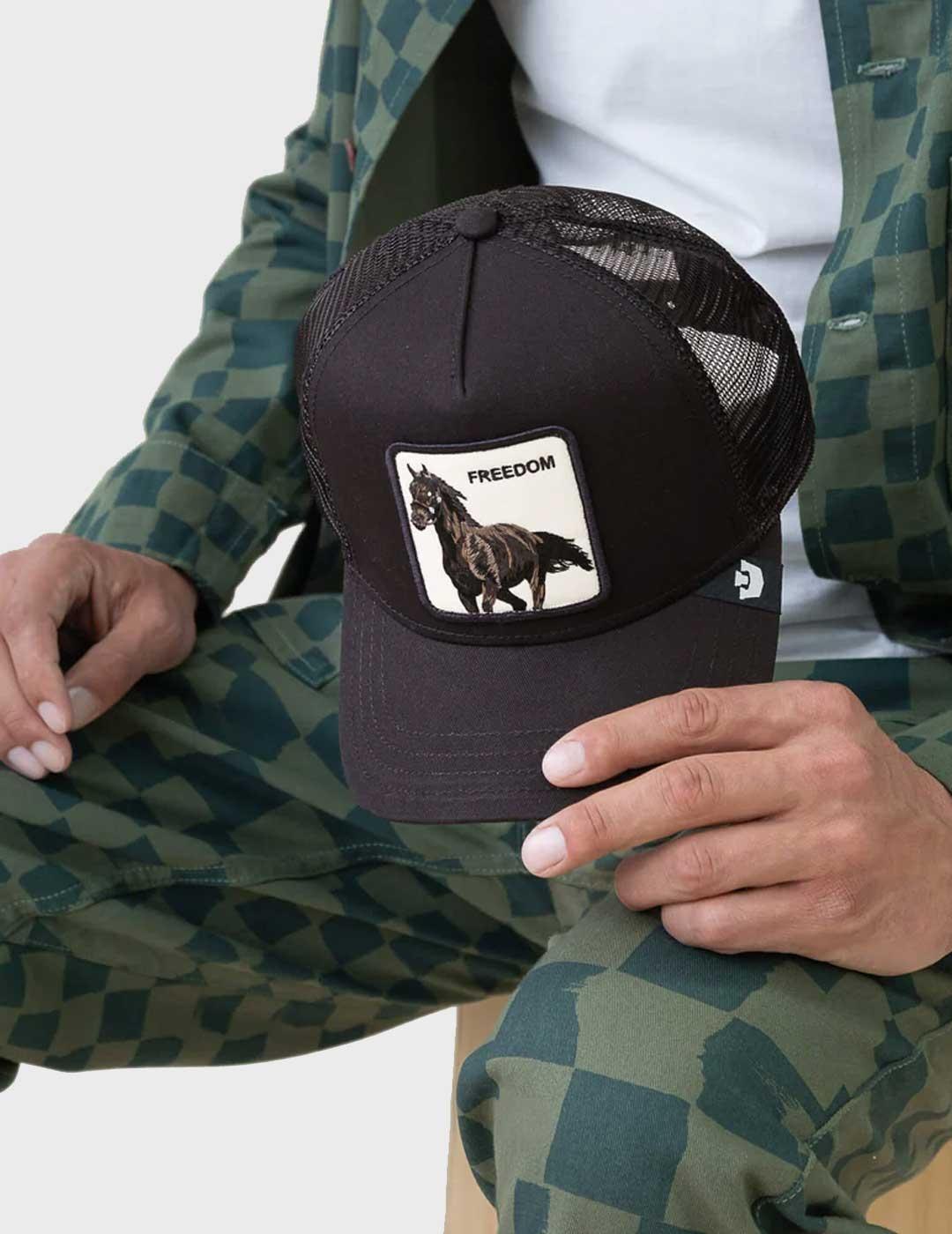 Goorin Freedom Horse gorra negra para hombre y mujer