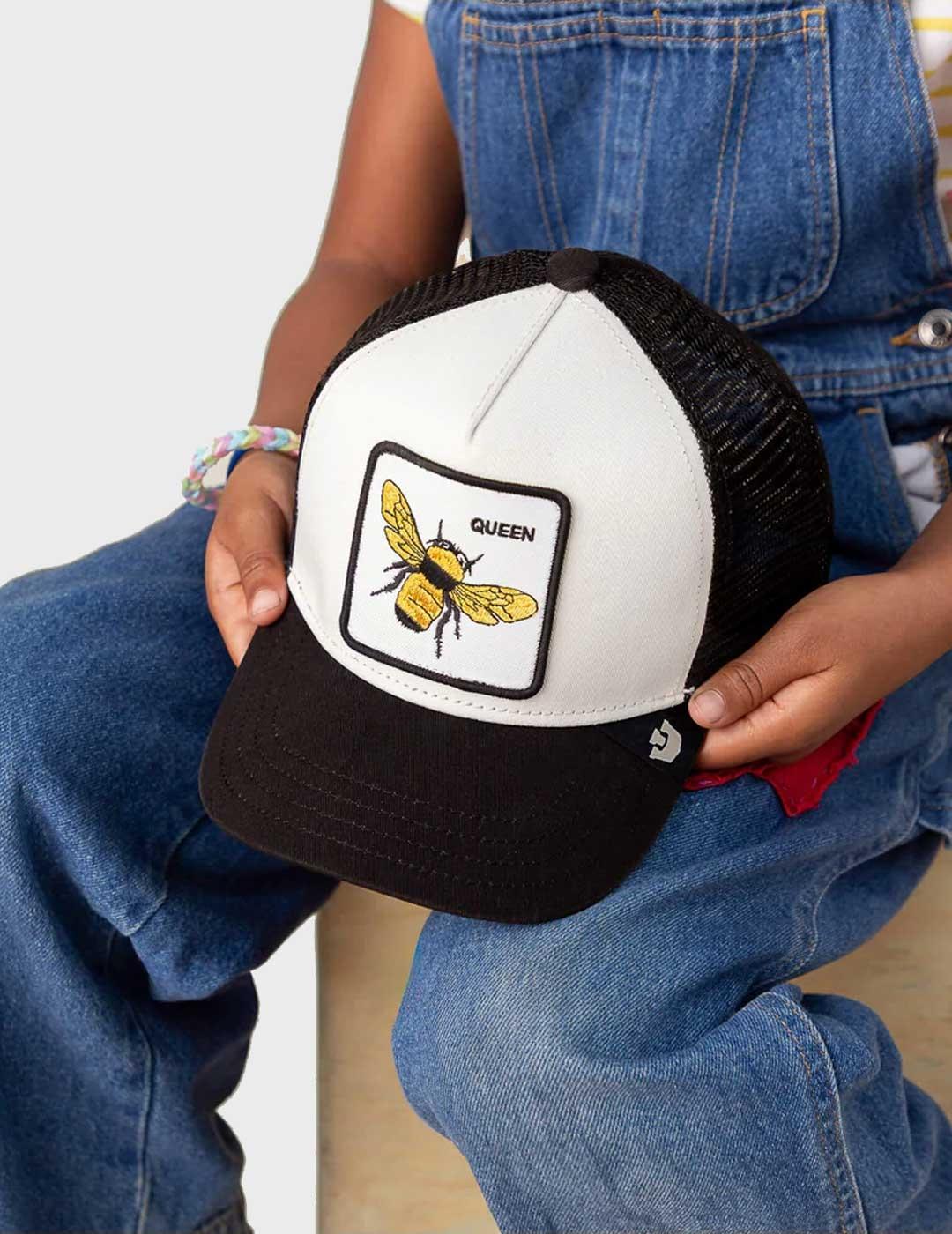 Goorin The Queen Bee Mini gorra blanca para niño y niña