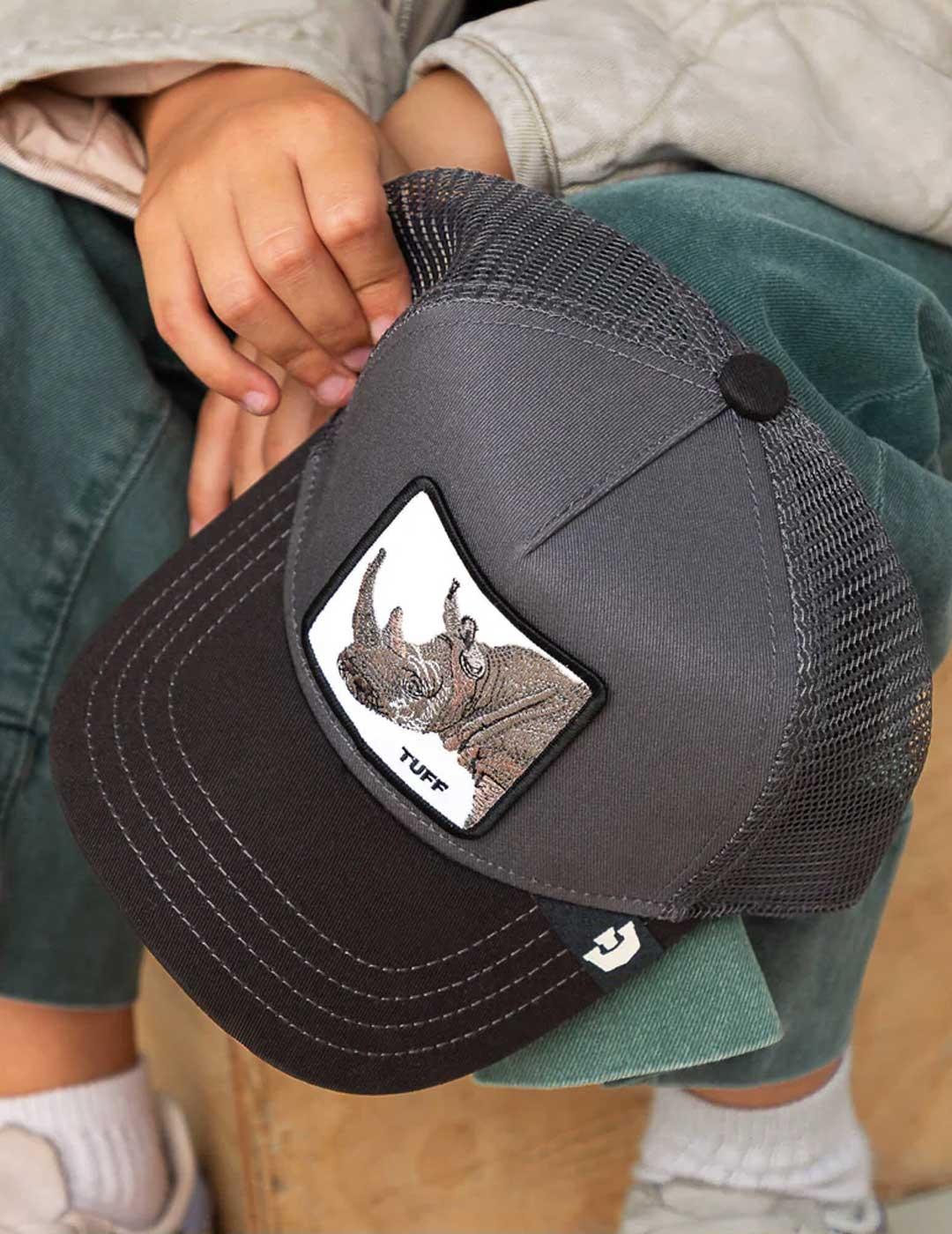 Goorin The Tuff Rhino Mini gorra gris para niño y niña