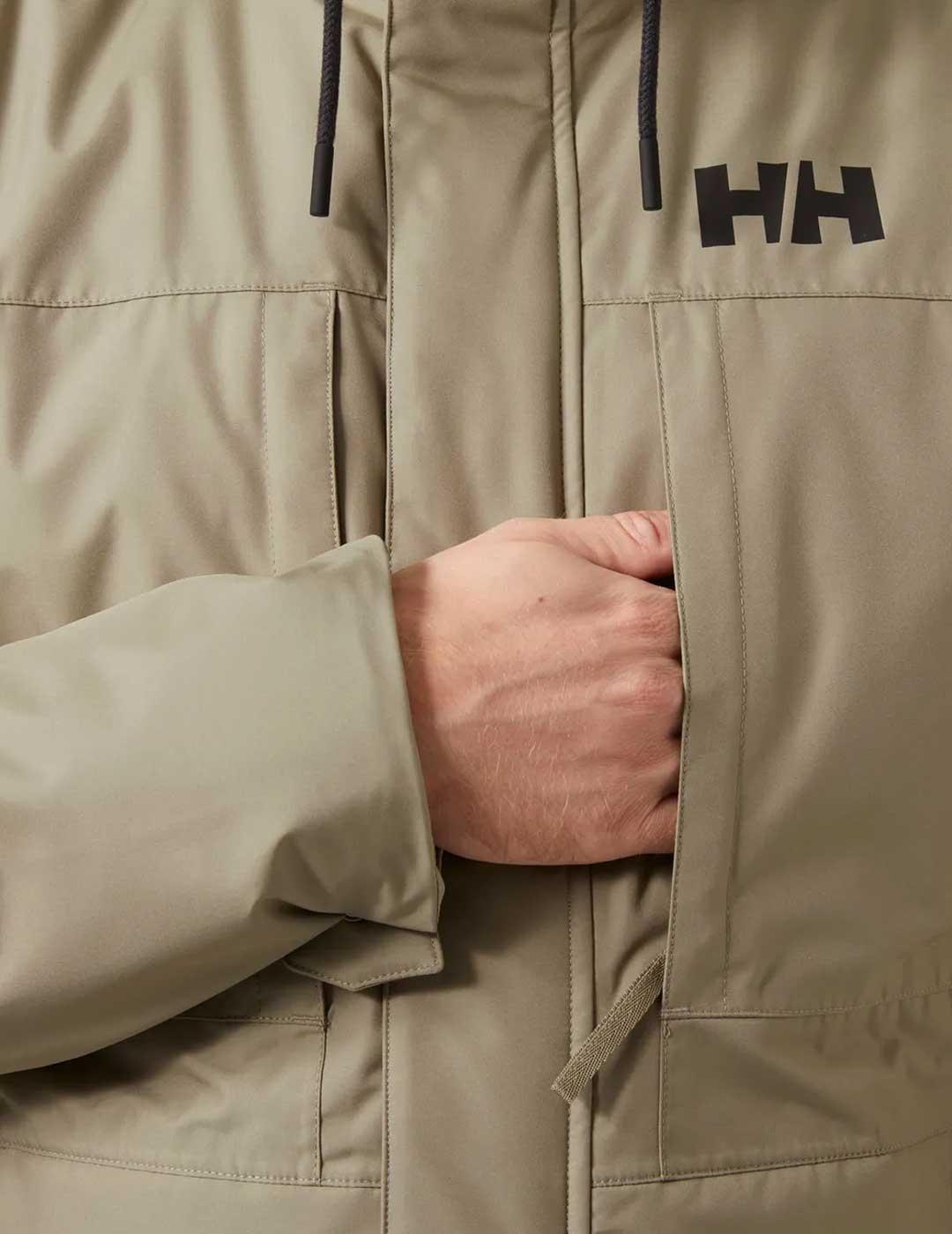 Helly Hansen Coastal 3.0 parka beige para hombre
