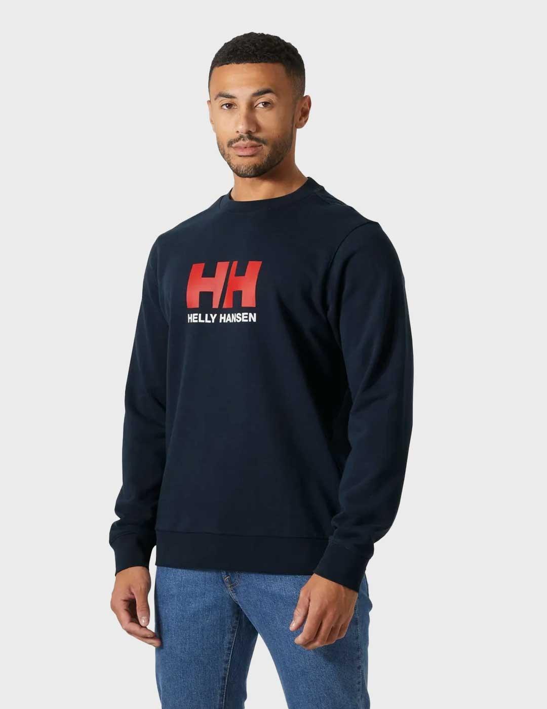 Helly Hansen Logo sudadera azul marino para hombre