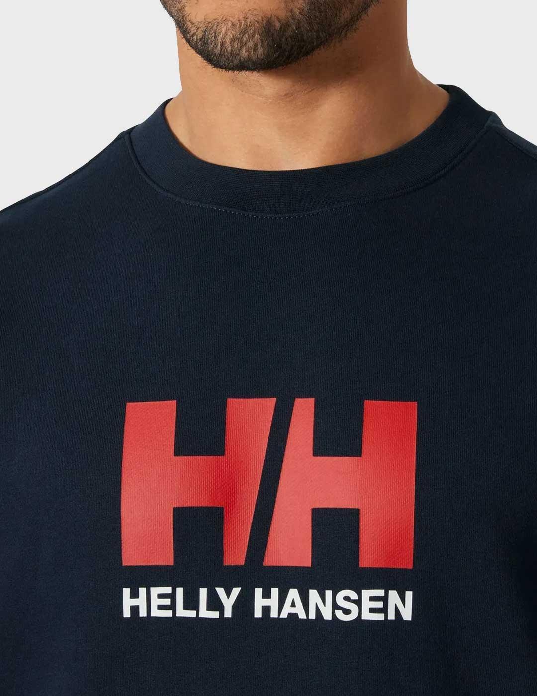 Helly Hansen Logo sudadera azul marino para hombre