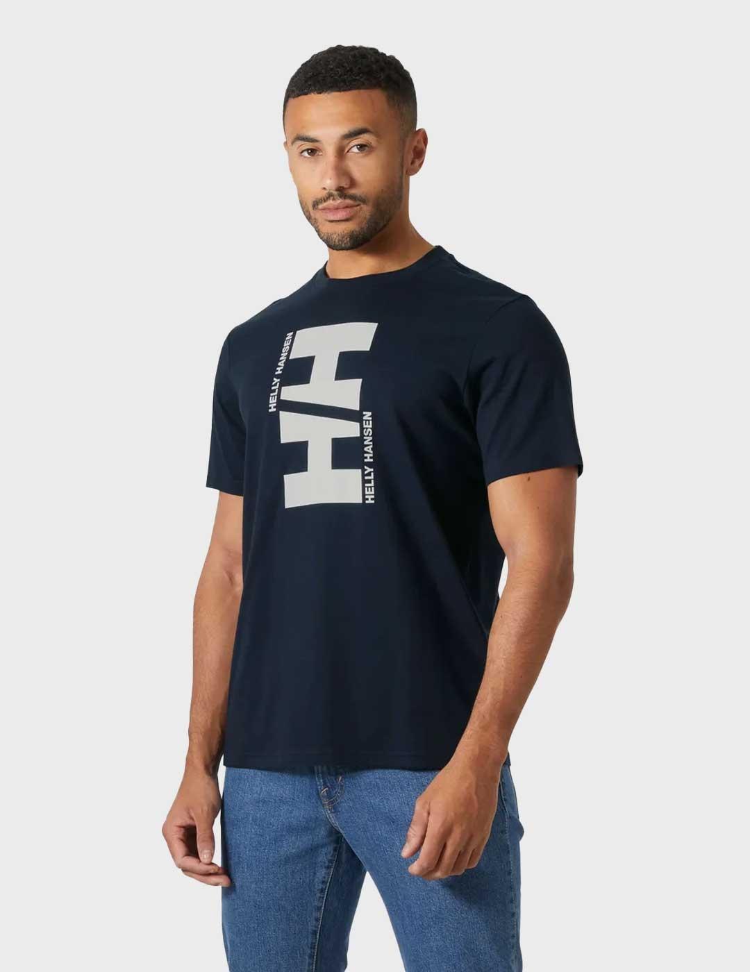Helly Hansen Core Graphic 2.0 camiseta azul marino hombre
