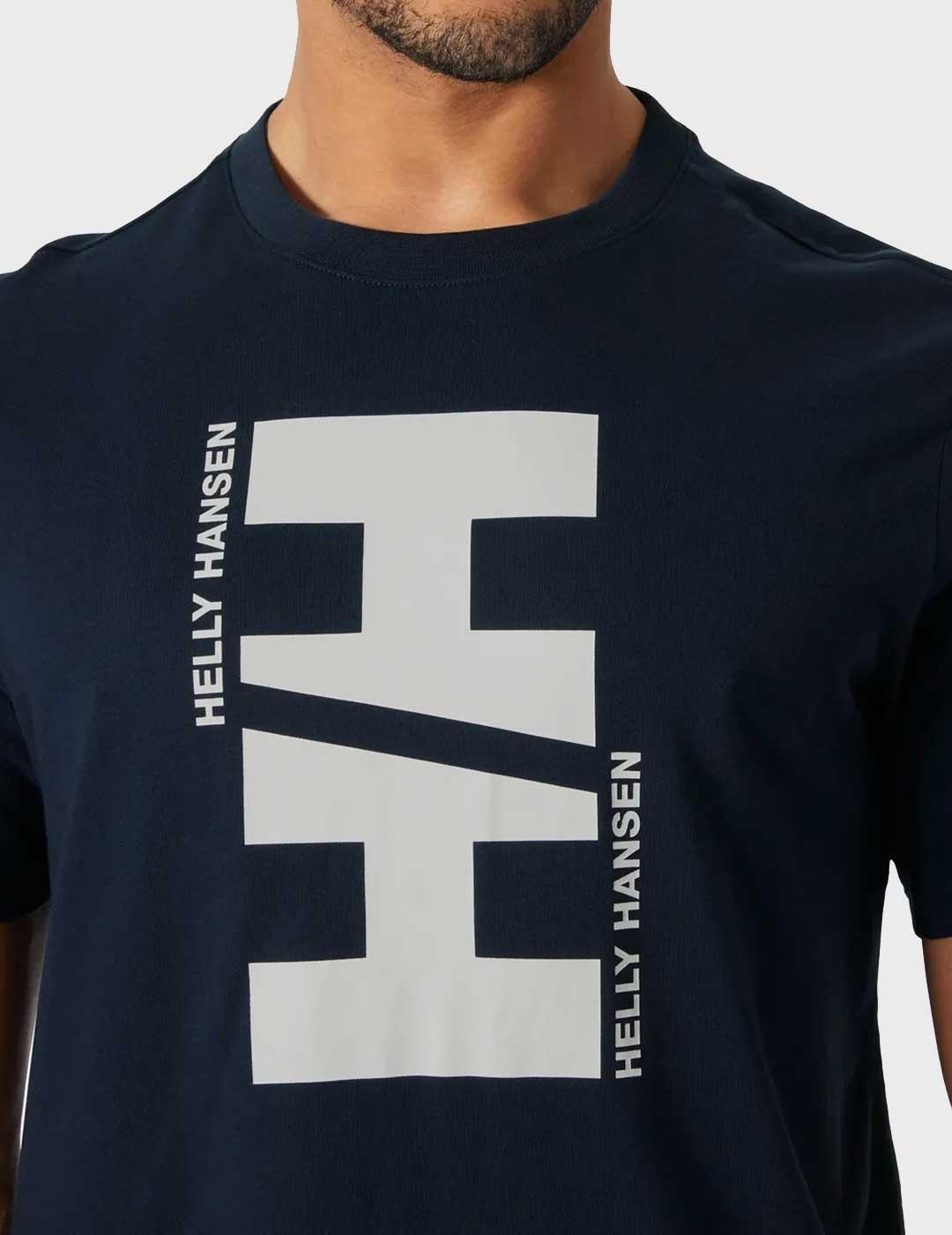 Helly Hansen Core Graphic 2.0 camiseta azul marino hombre
