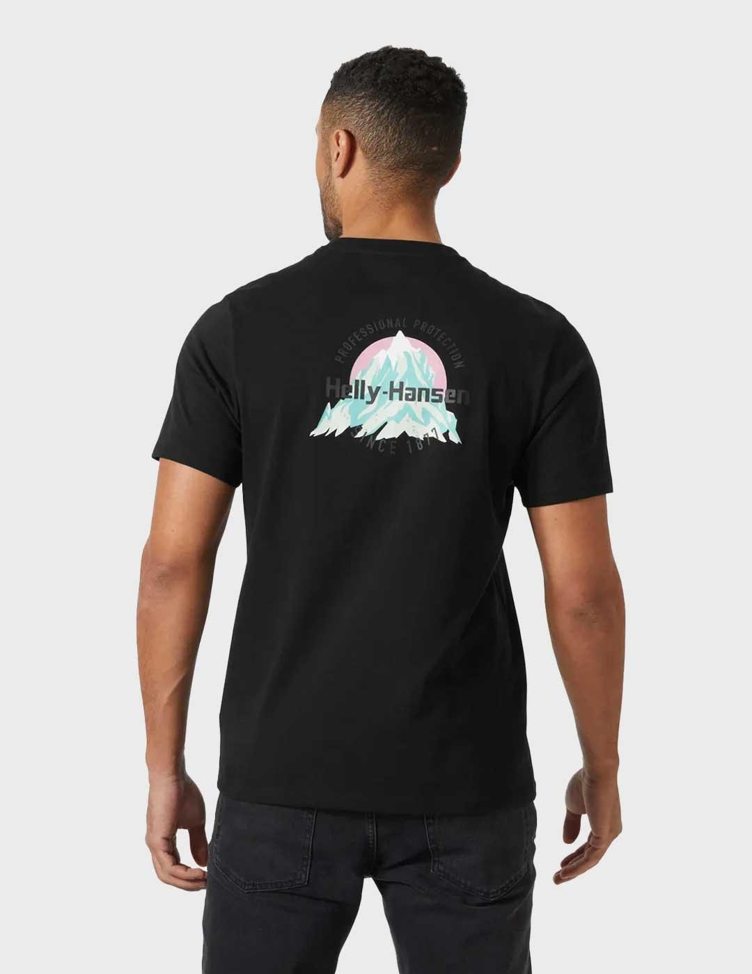 Helly Hansen Core Graphic 2.0 camiseta negra para hombre