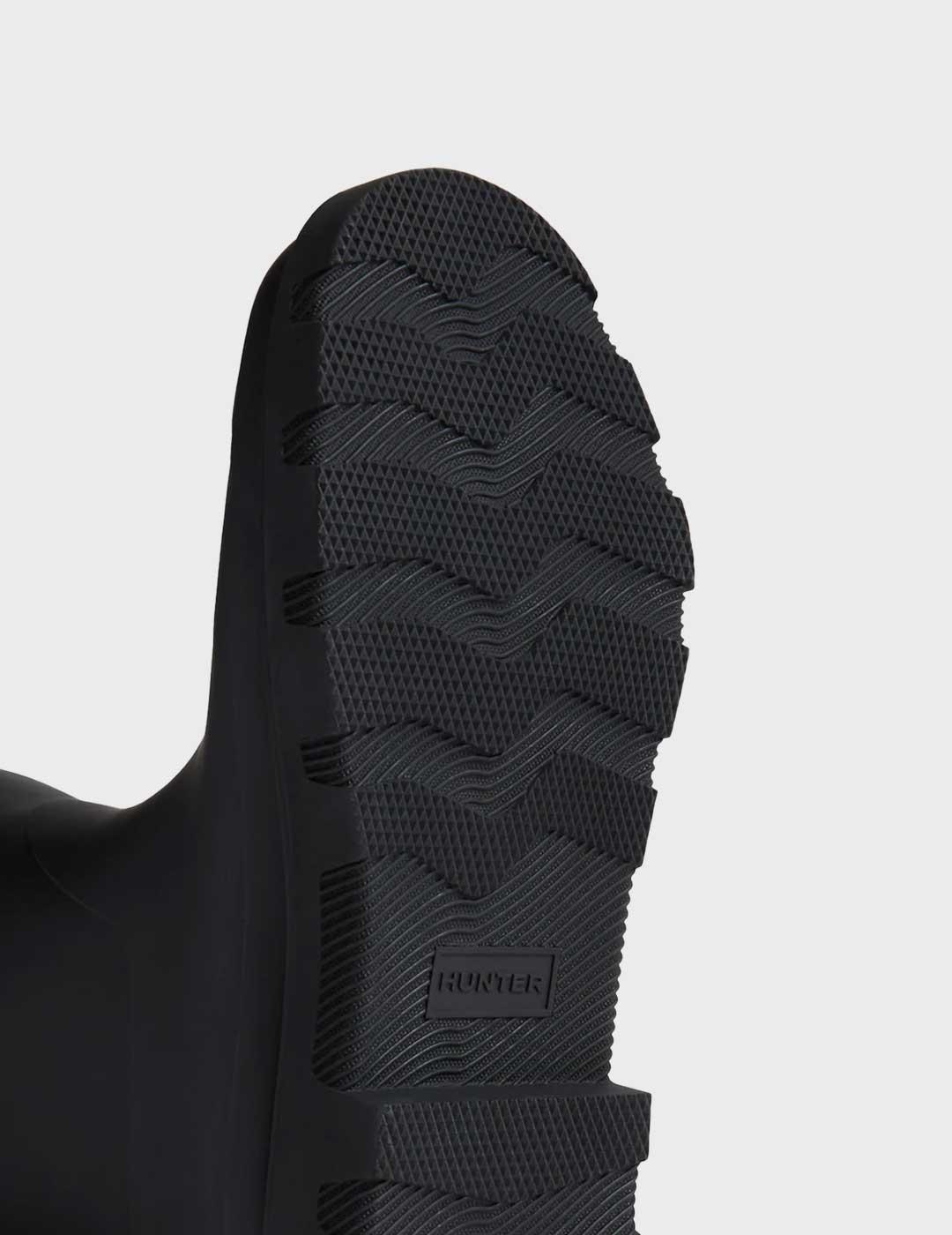 Hunter Downpour Tall bota negra impermeable para mujer