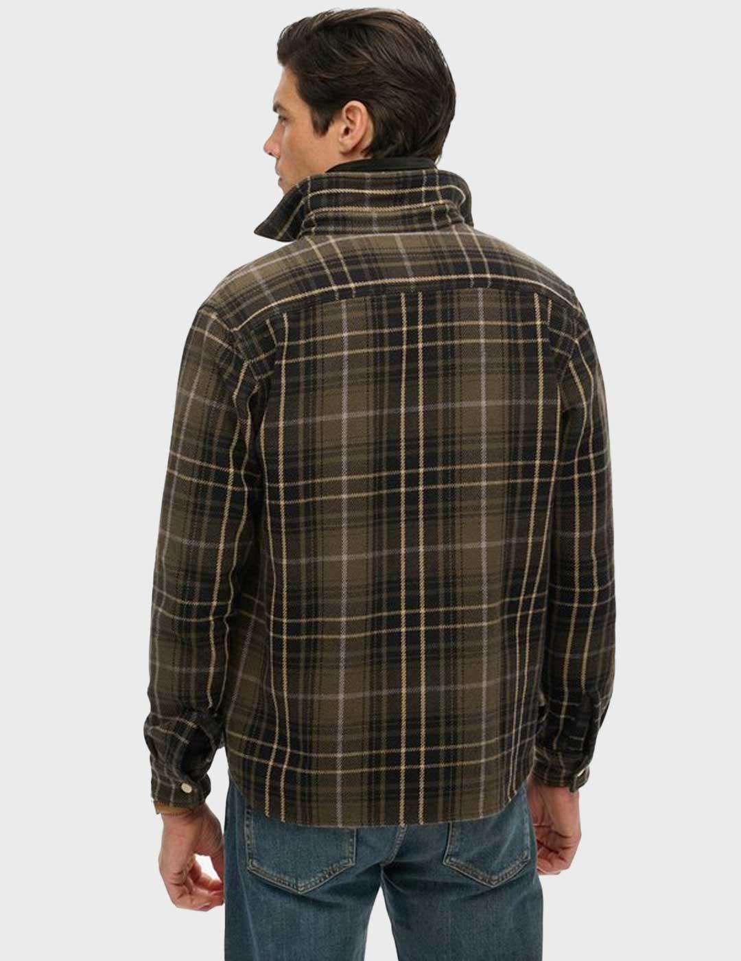 Superdry Merchant Heavy camisa marrón para hombre